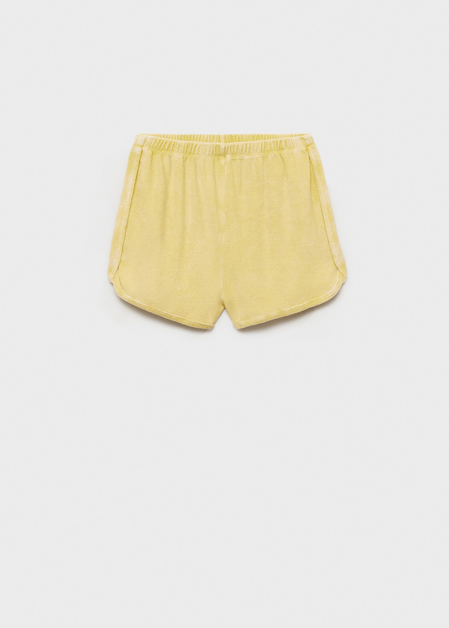 Terry cotton overdyed shorts - Article without model