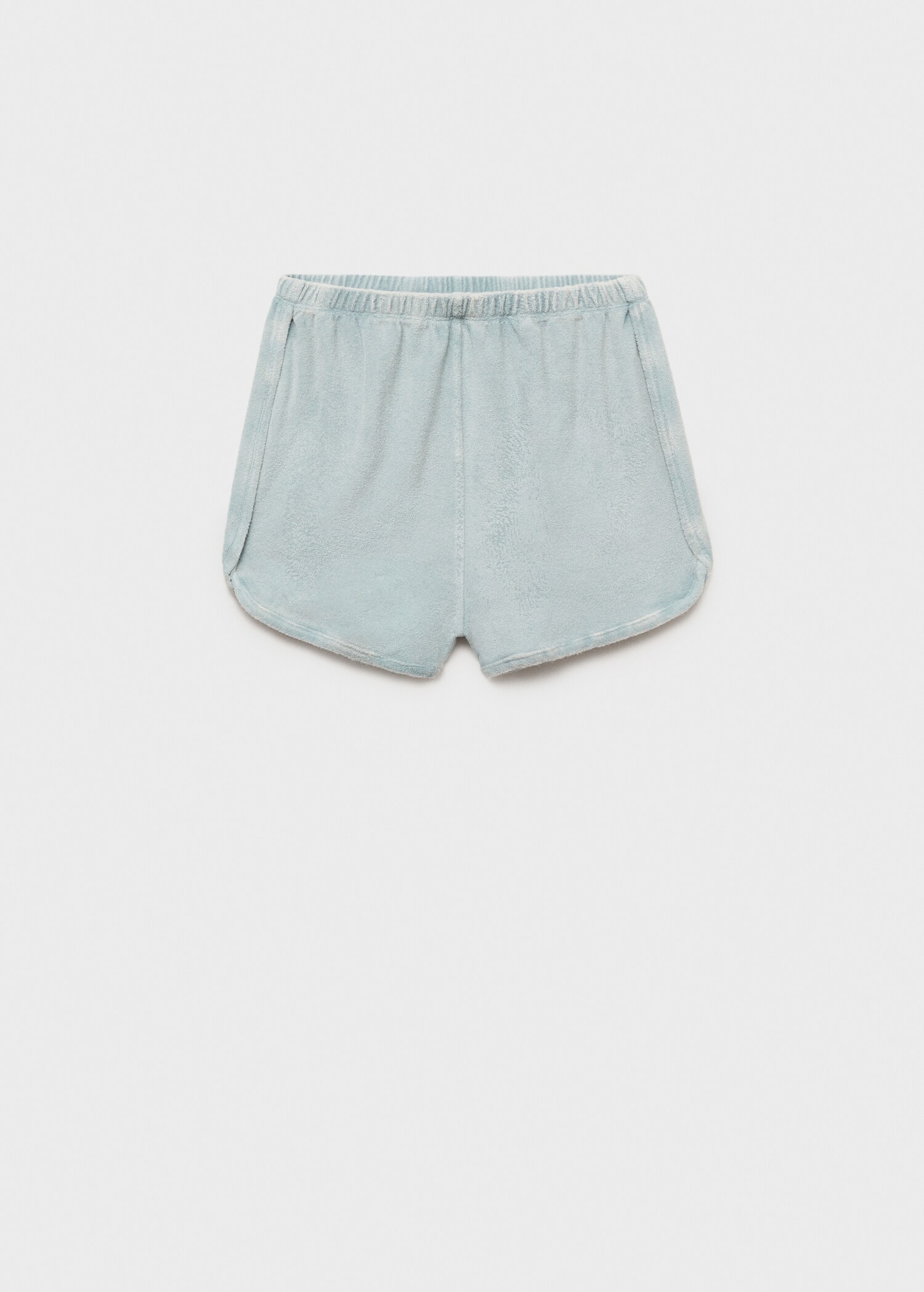 Terry cotton overdyed shorts - Article without model