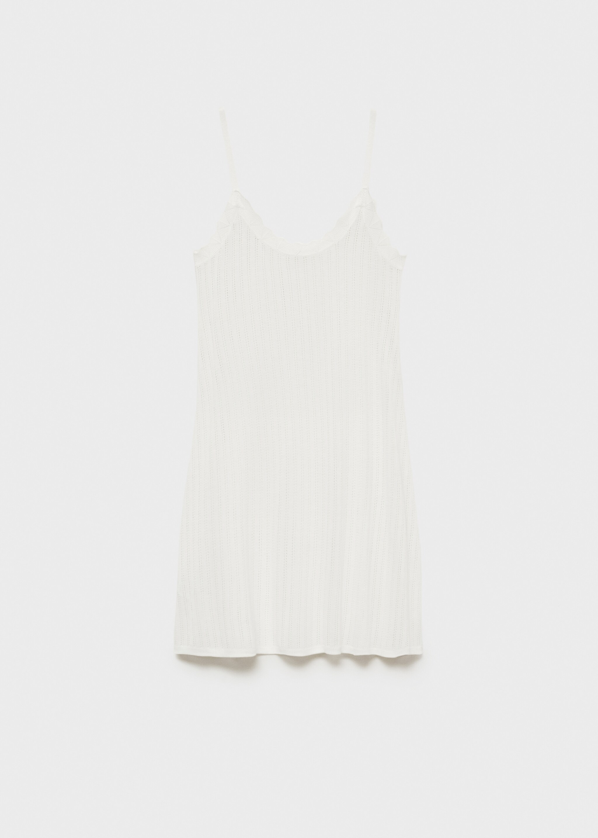 Nightgown with pointelle detail - Article without model
