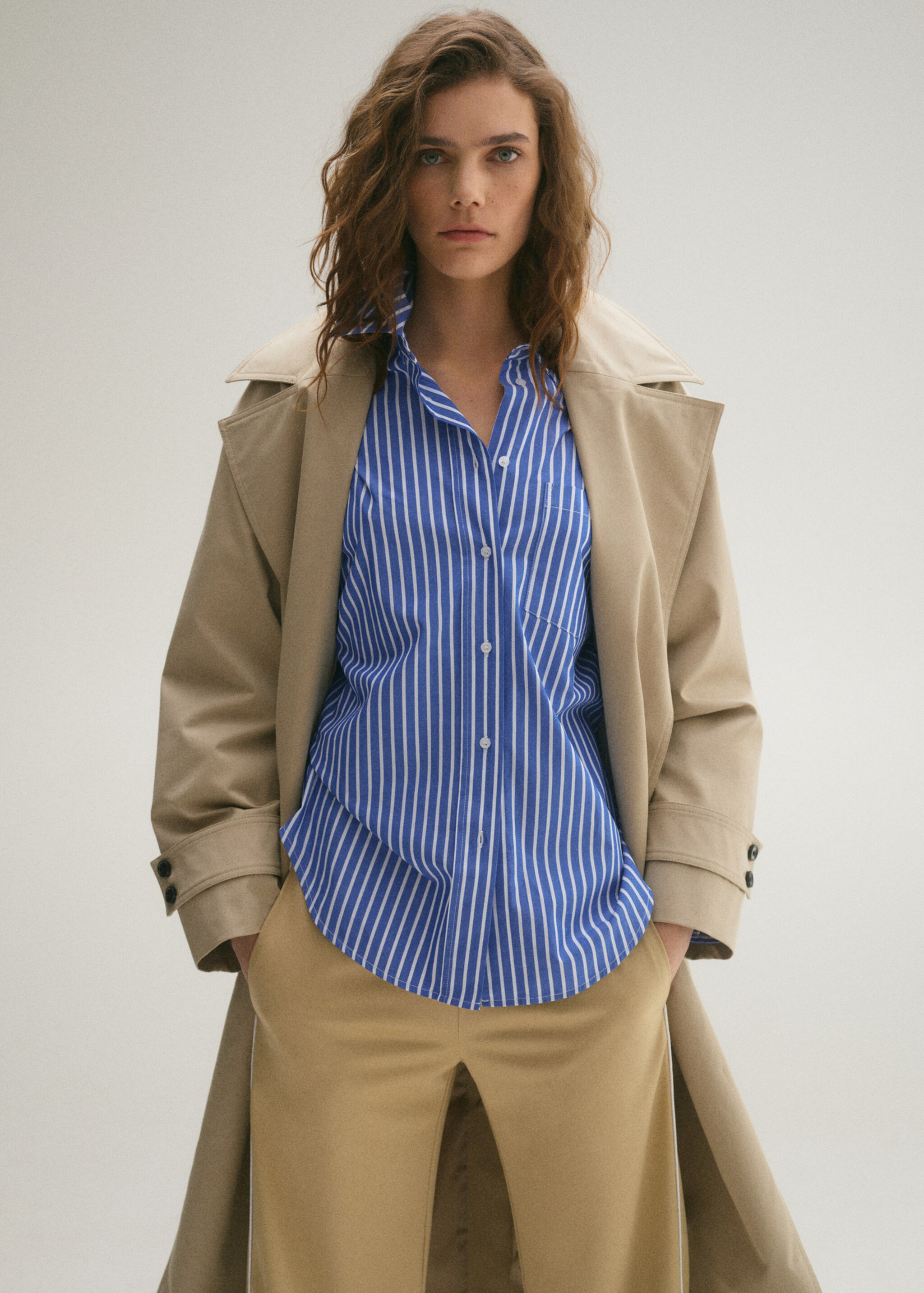 Combined striped shirt - Medium plane