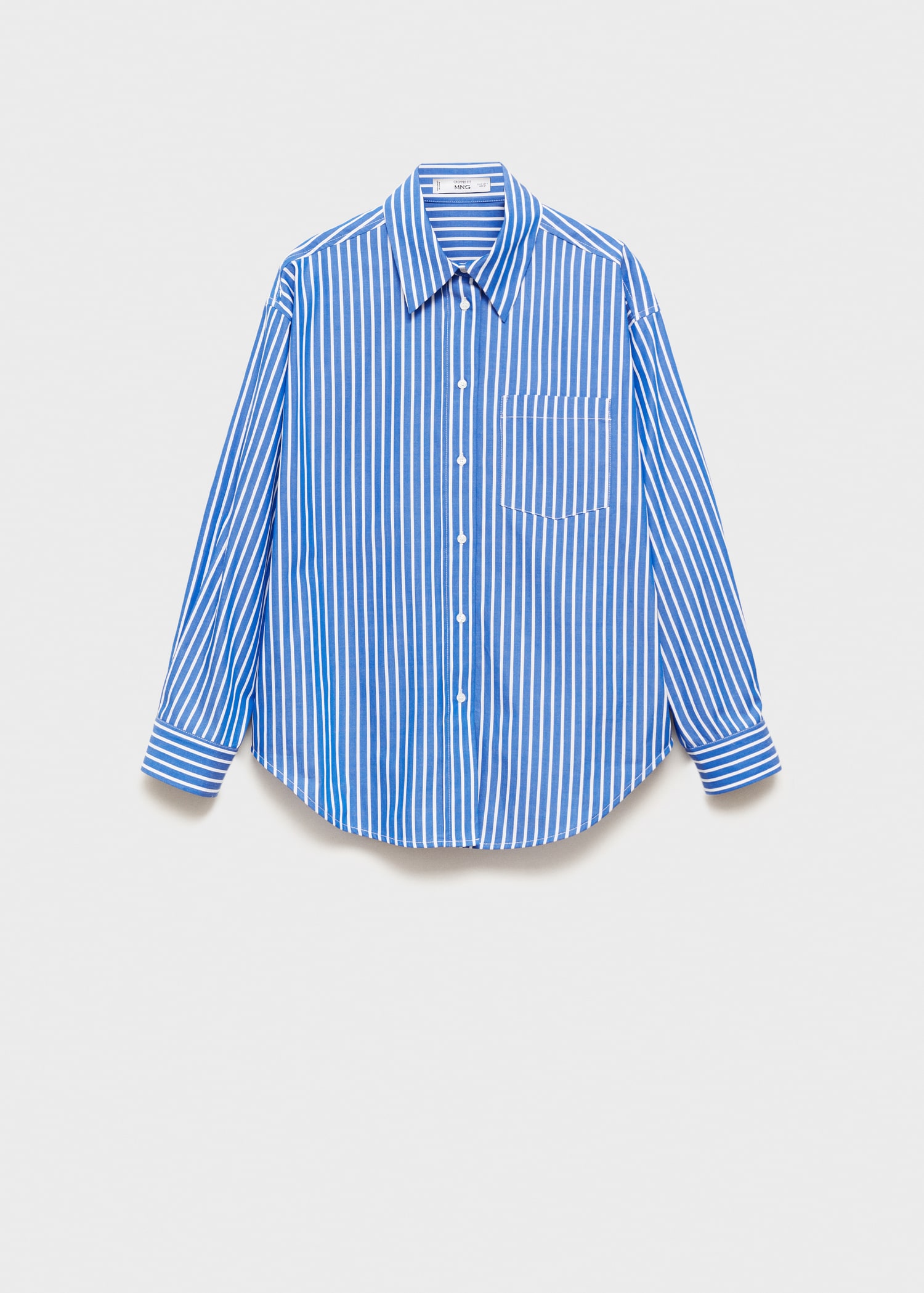 Combined striped shirt - Women | MANGO Norway