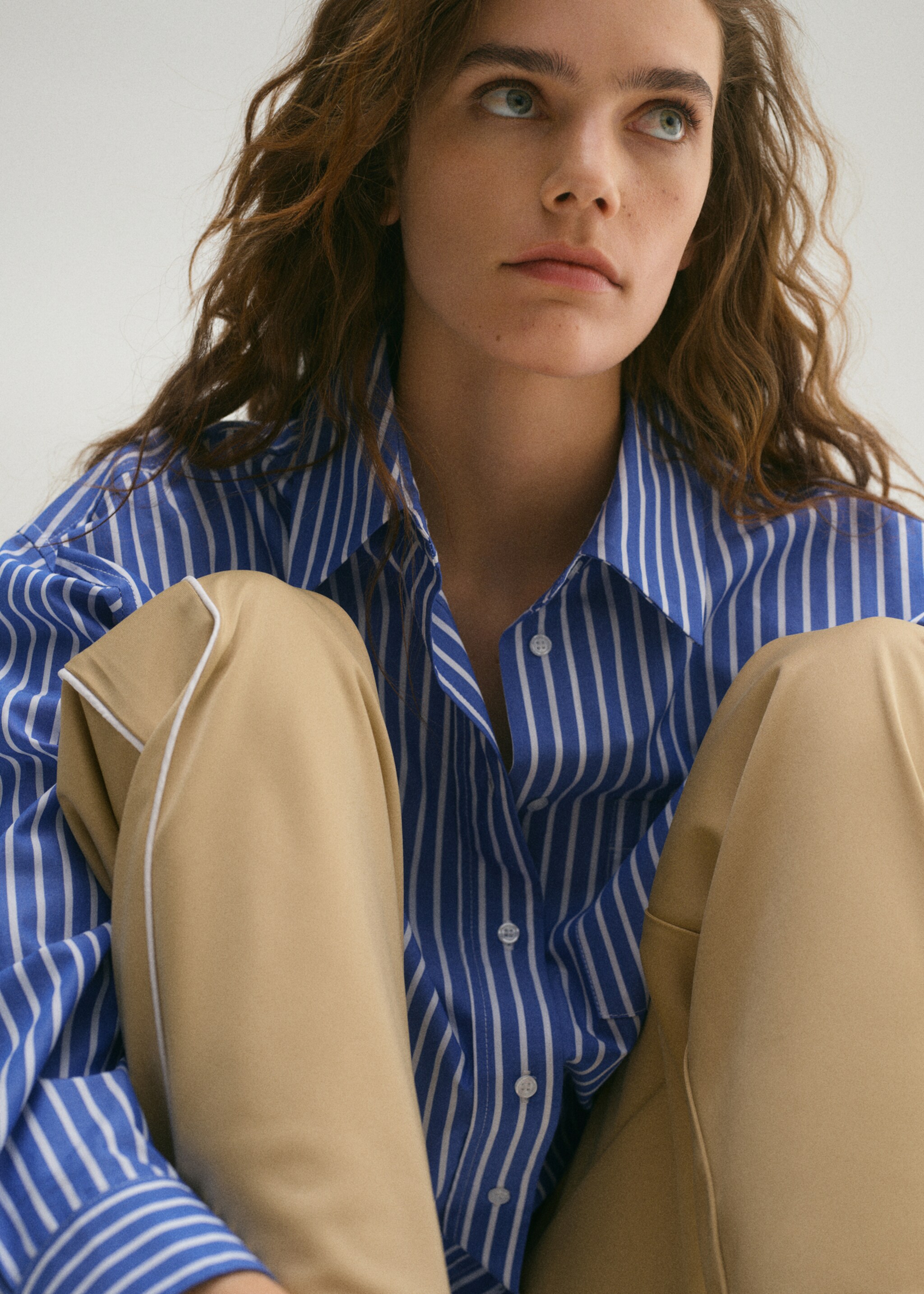 Combined striped shirt - Details of the article 2