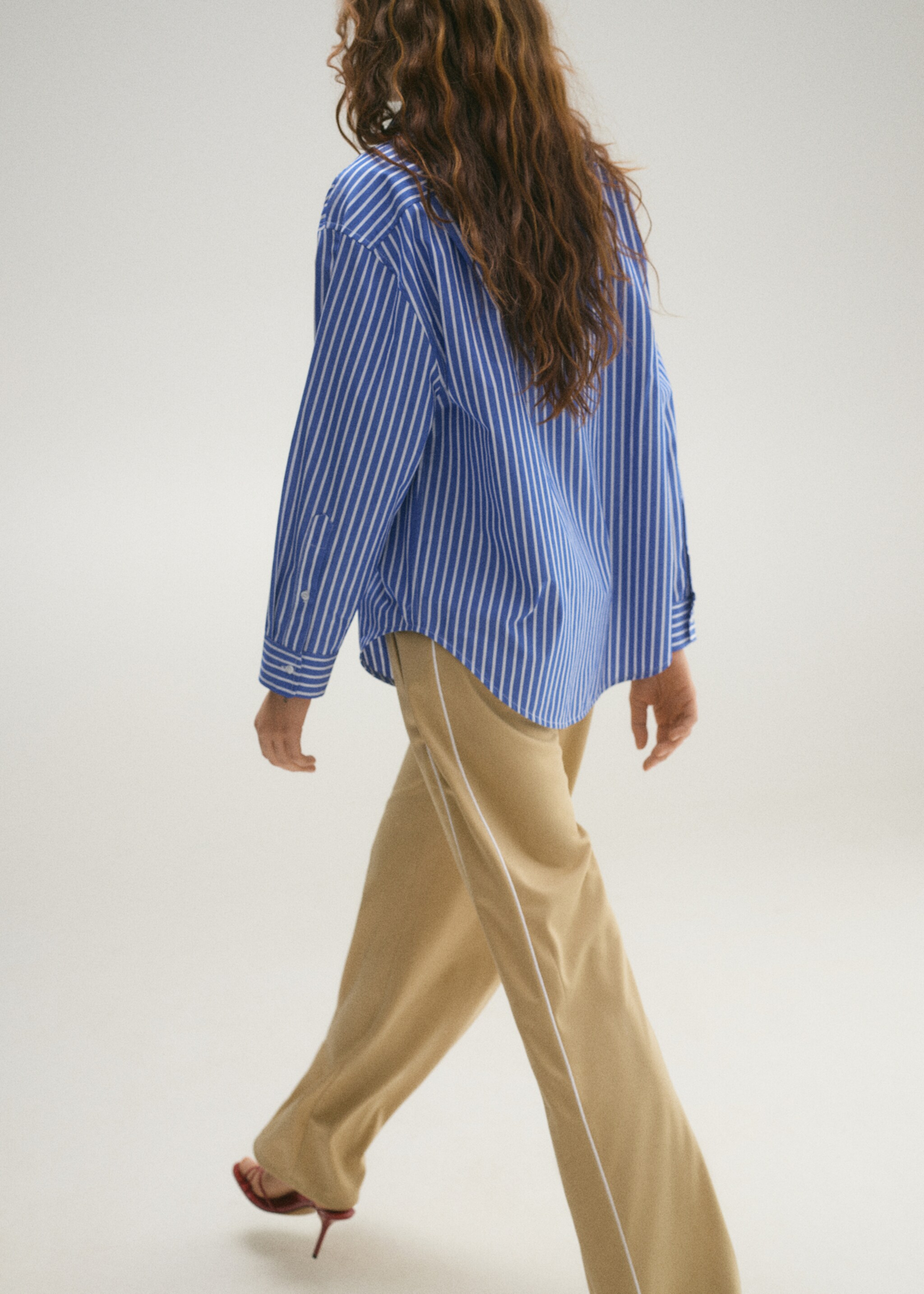 Combined striped shirt - Reverse of the article