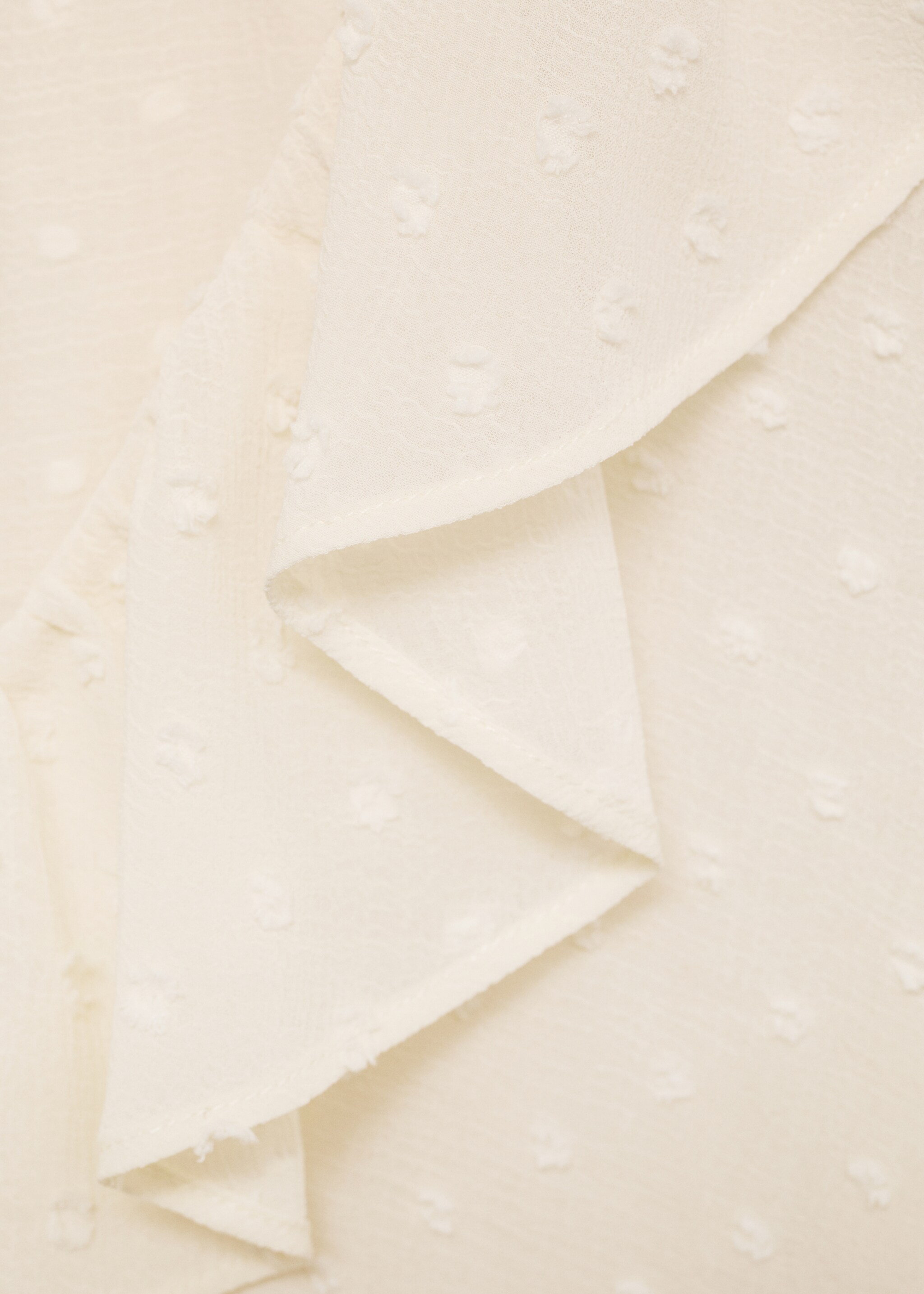 Ruffled blouse with bow closure - Details of the article 0