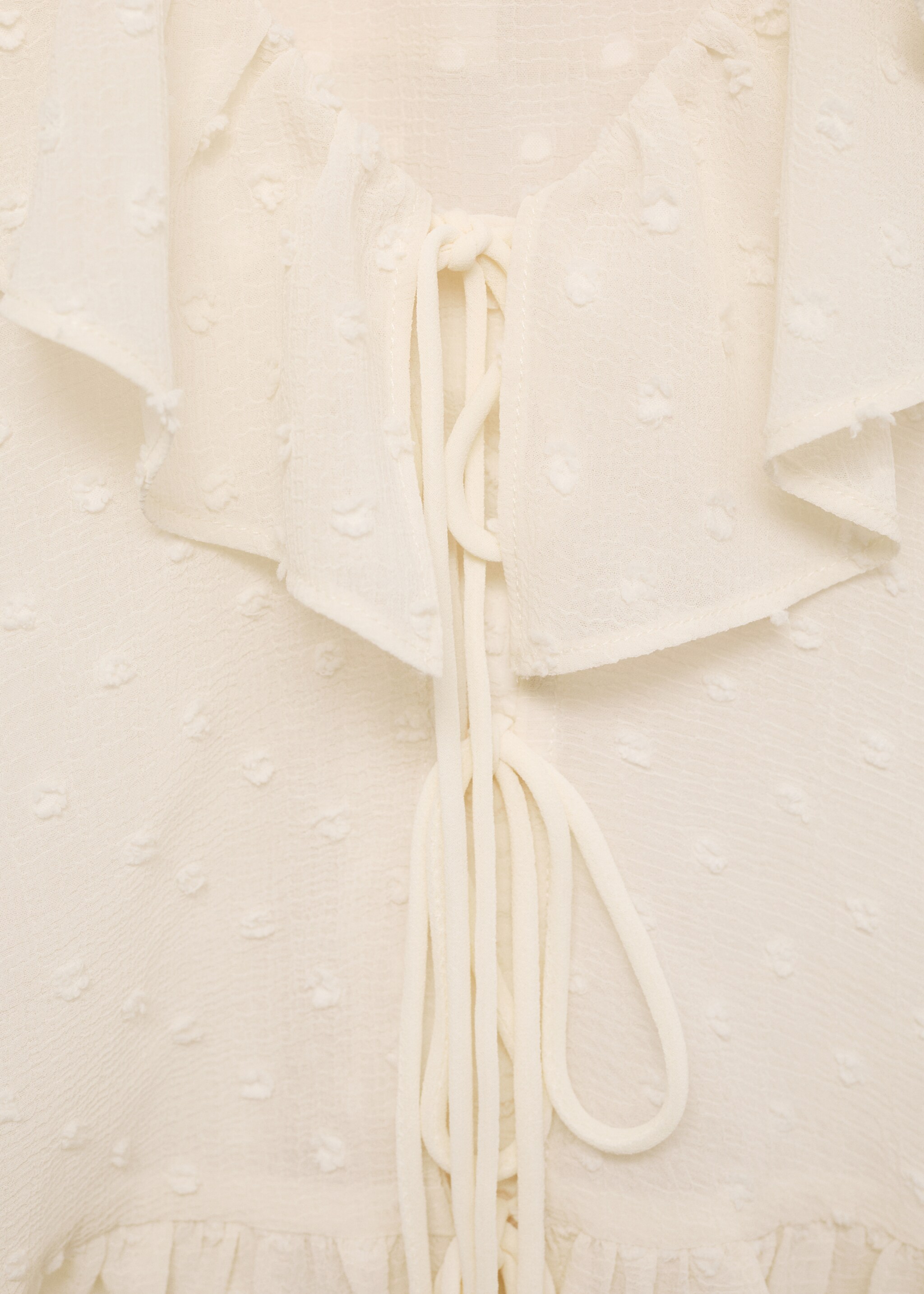 Ruffled blouse with bow closure - Details of the article 8