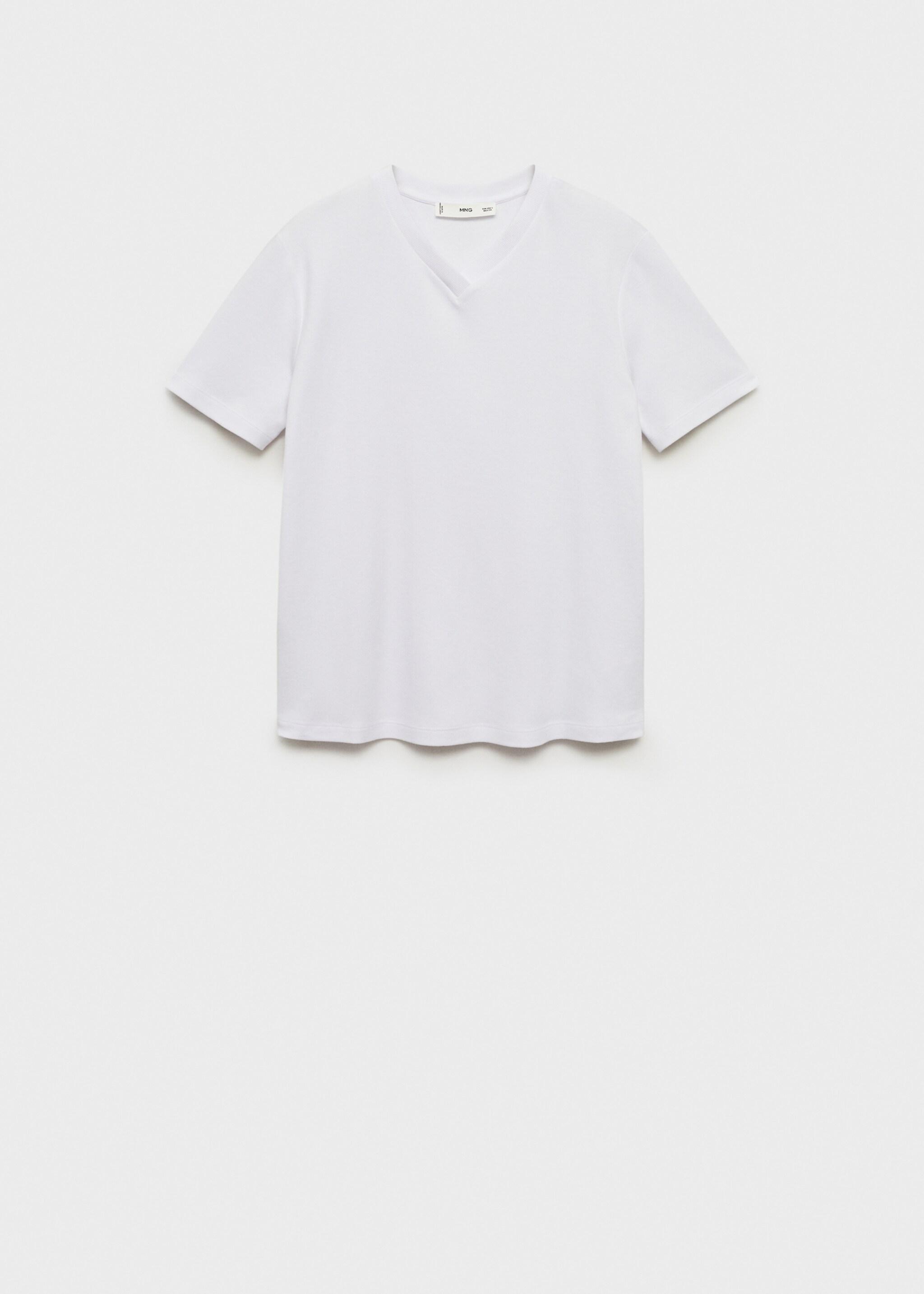 V-neck cotton T-shirt - Article without model
