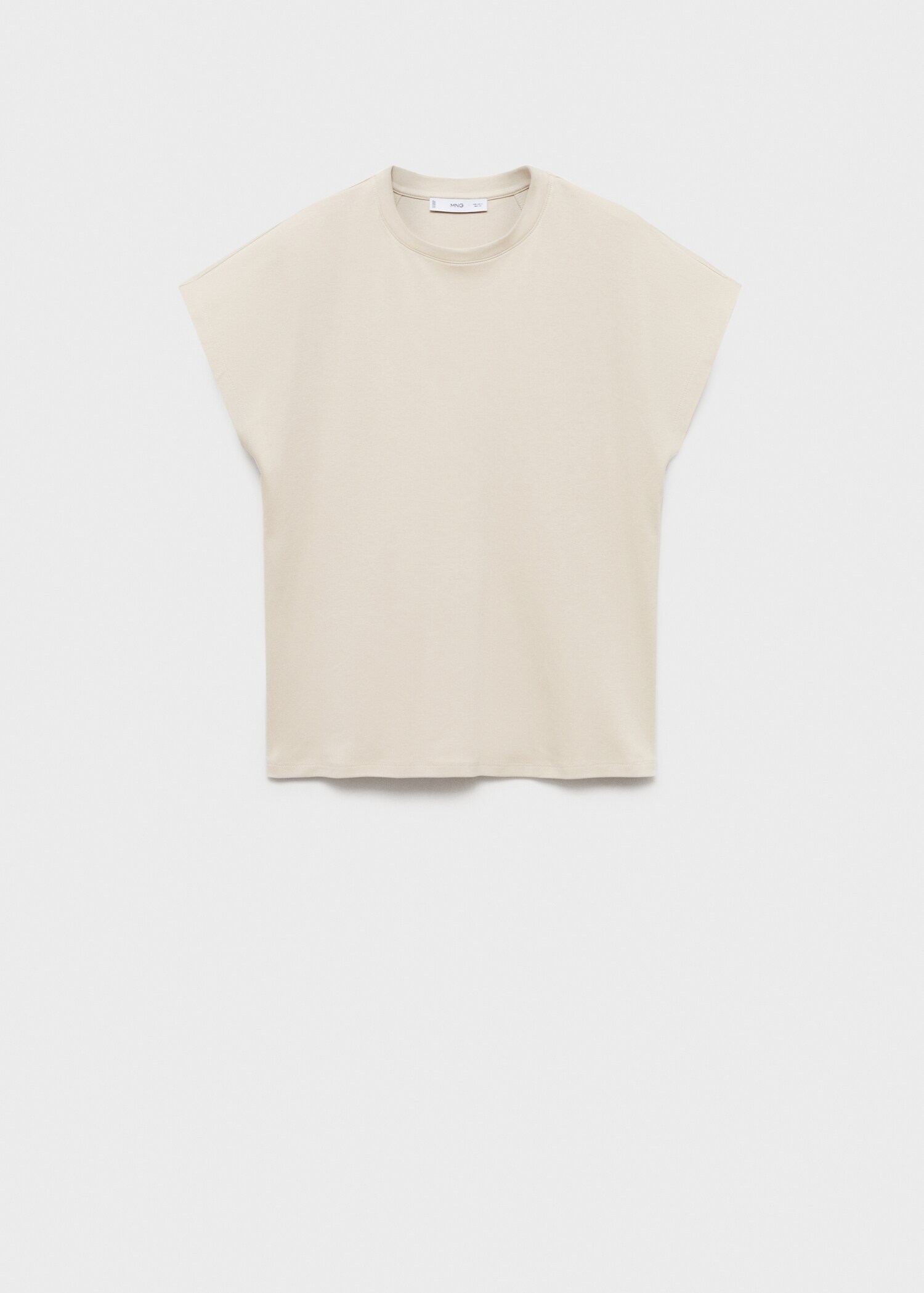 Katoenen T-shirt met ronde hals - Artikel zonder model
