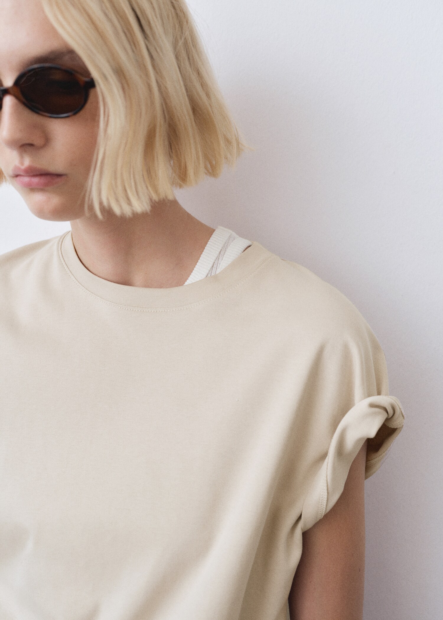 Katoenen T-shirt met ronde hals - Detail van het artikel 1