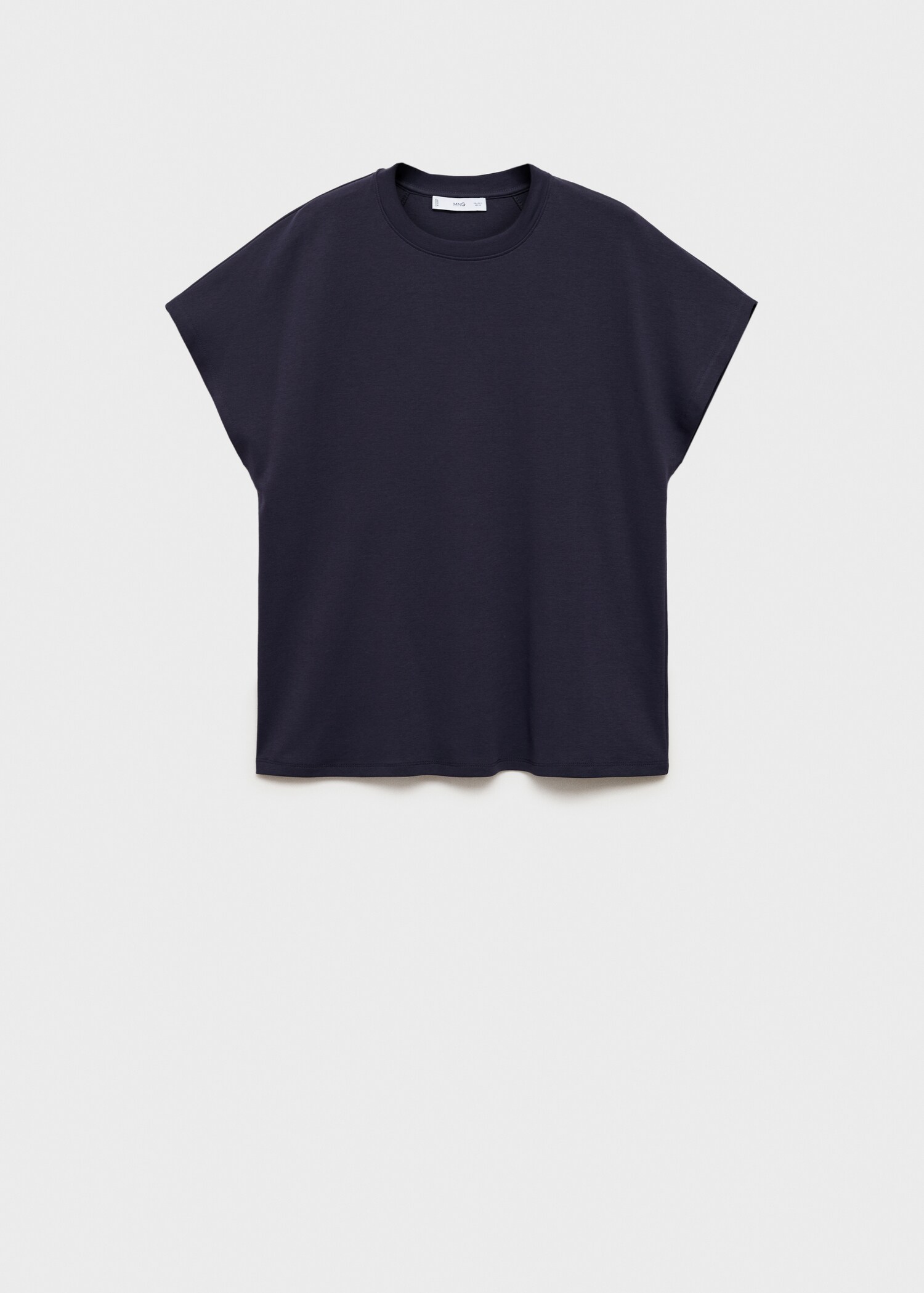 Katoenen T-shirt met ronde hals - Artikel zonder model