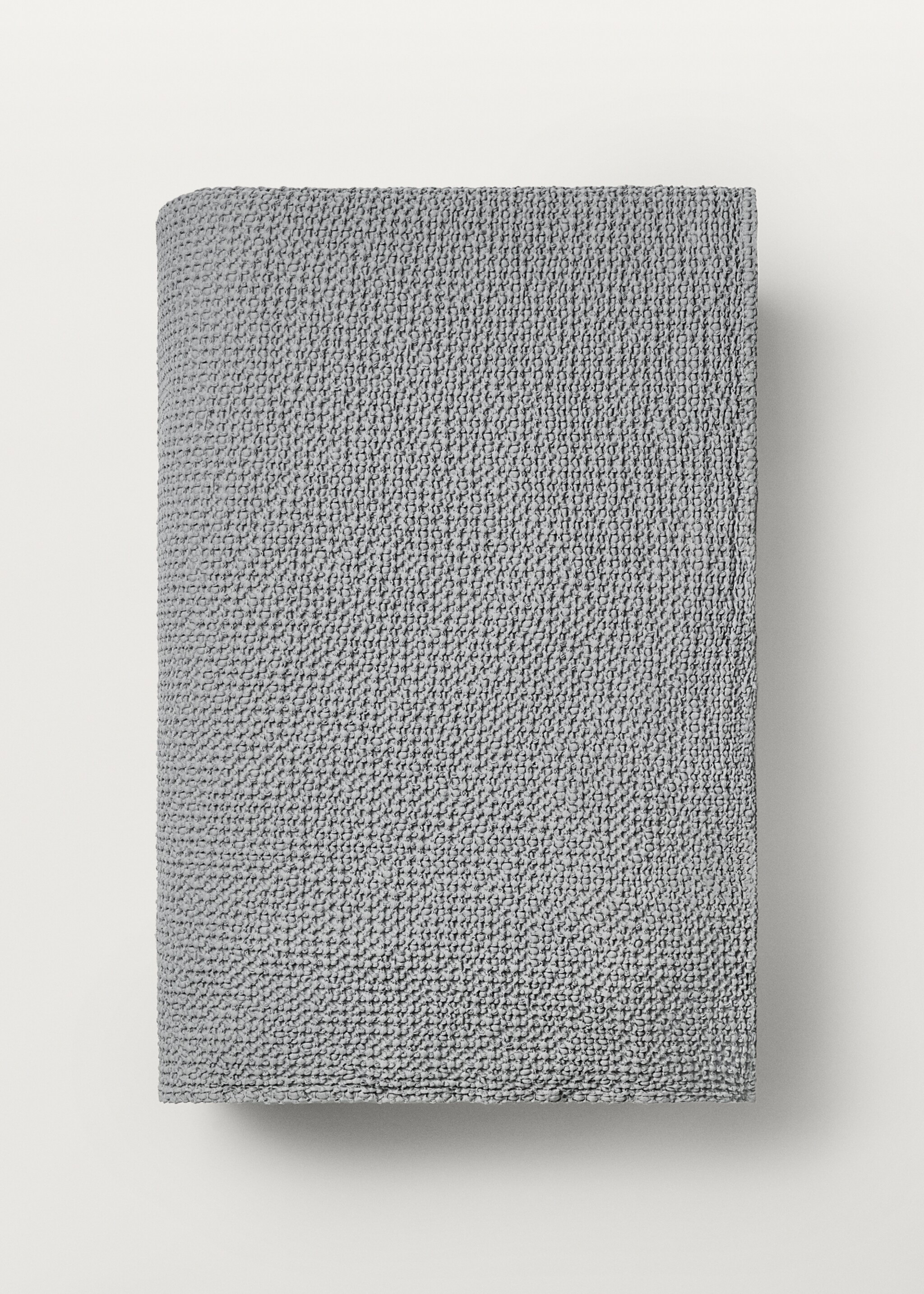 Waffle-cotton garment-dyed bedspread for cot - Details of the article 3