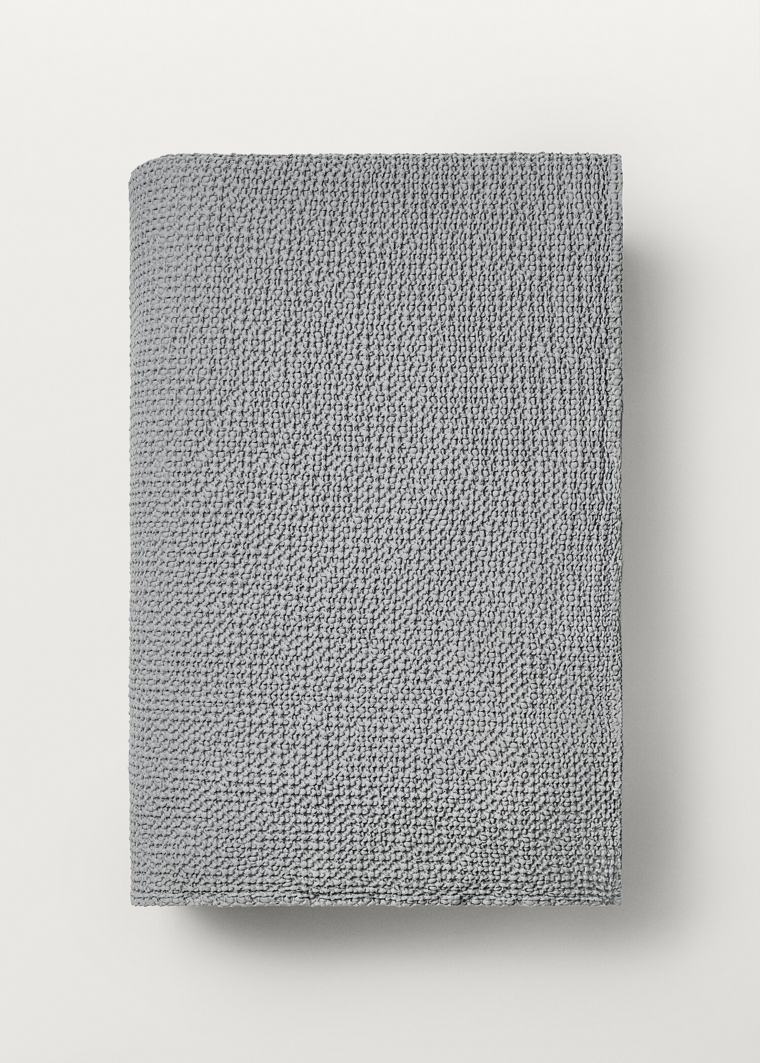 Waffle-cotton garment-dyed bedspread for cot - Details of the article 3