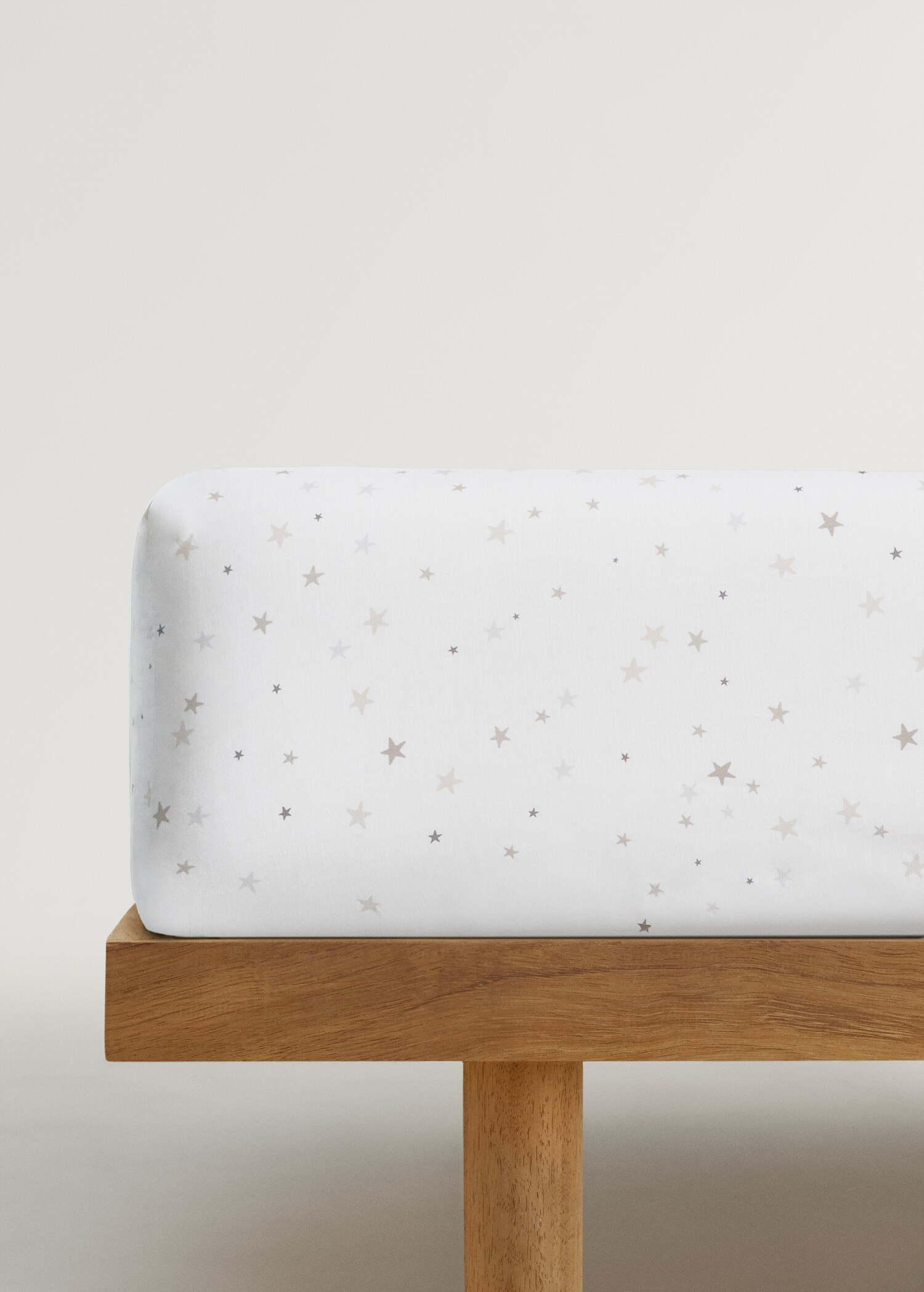 Children's cotton percale printed fitted bed sheet bed for 90 cm bed - Article without model