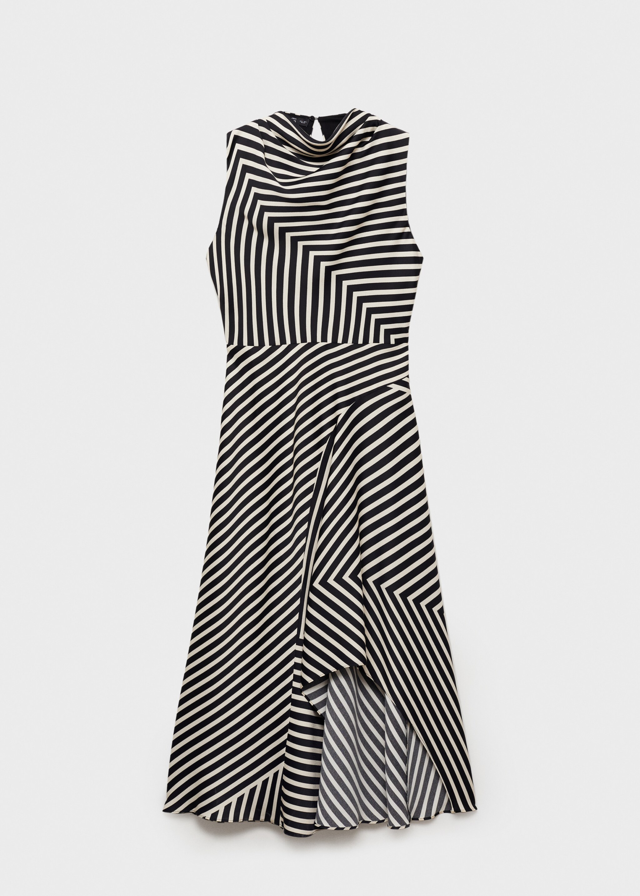 Asymmetrical stripe-print dress - Article without model
