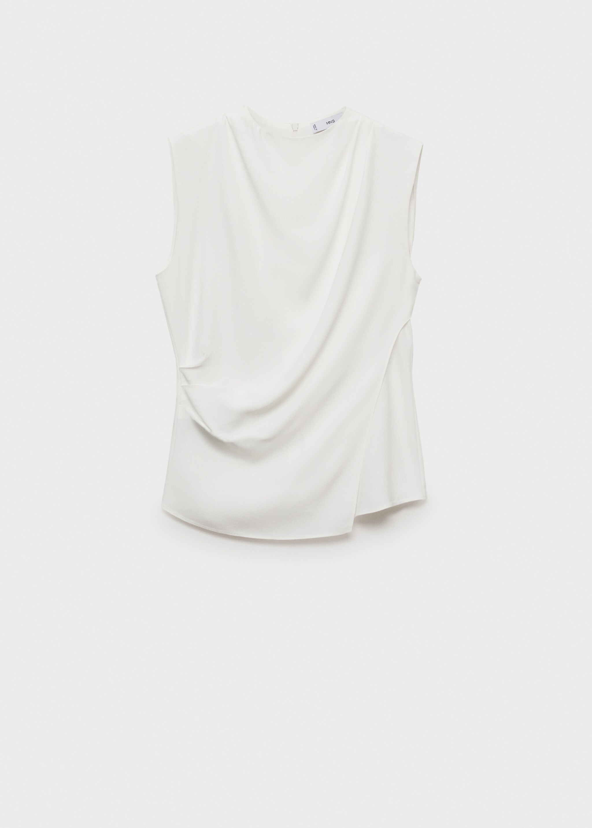 Sleeveless draped blouse - Article without model