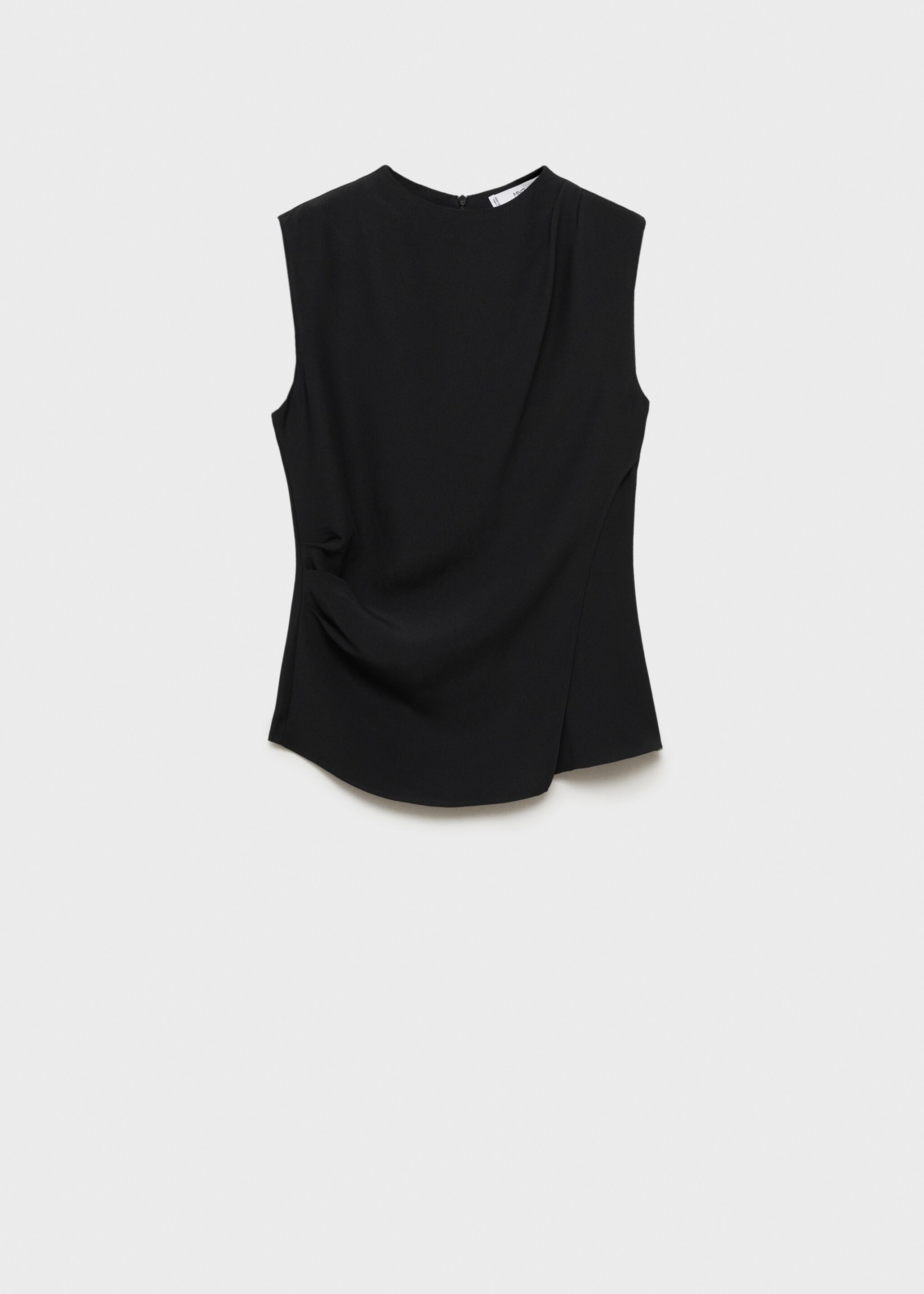 Blusa drapeada sem mangas - Artigo sem modelo