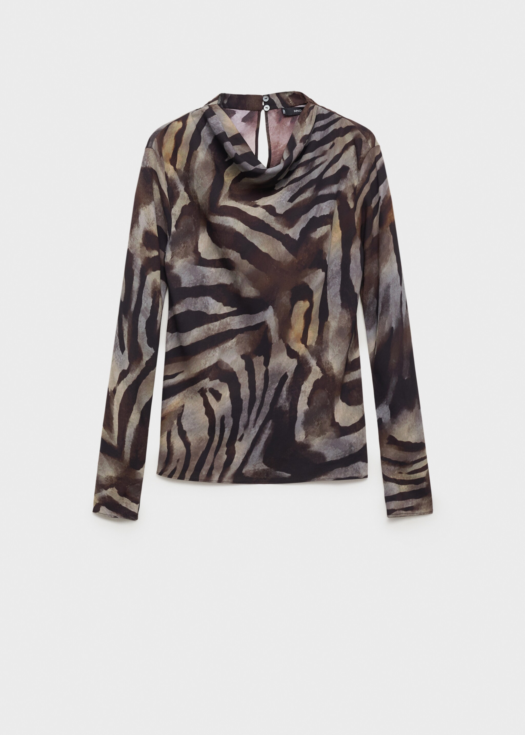 Zebra satin blouse - Article without model