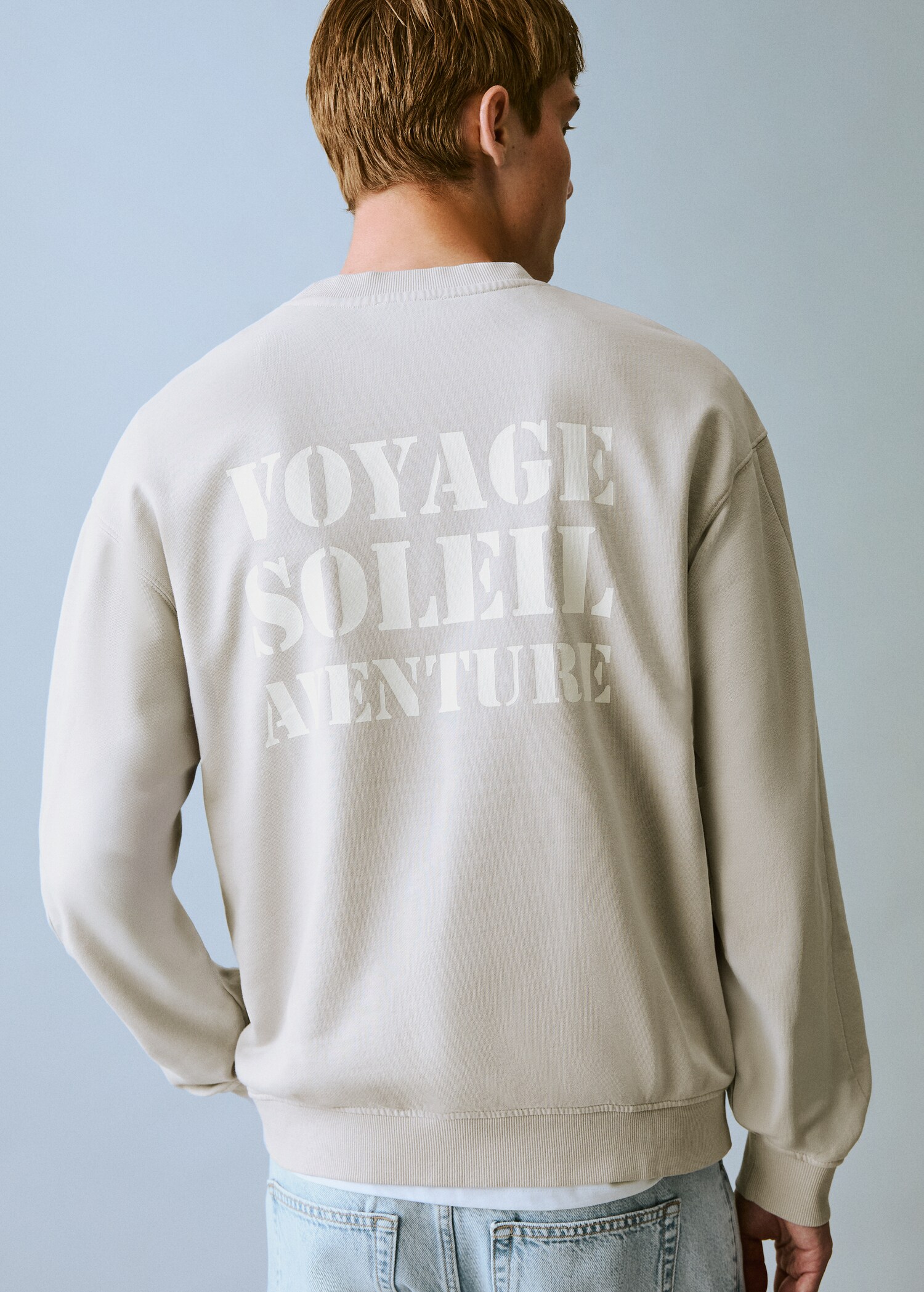 Sudadera algodón mensaje - Reverso del artículo