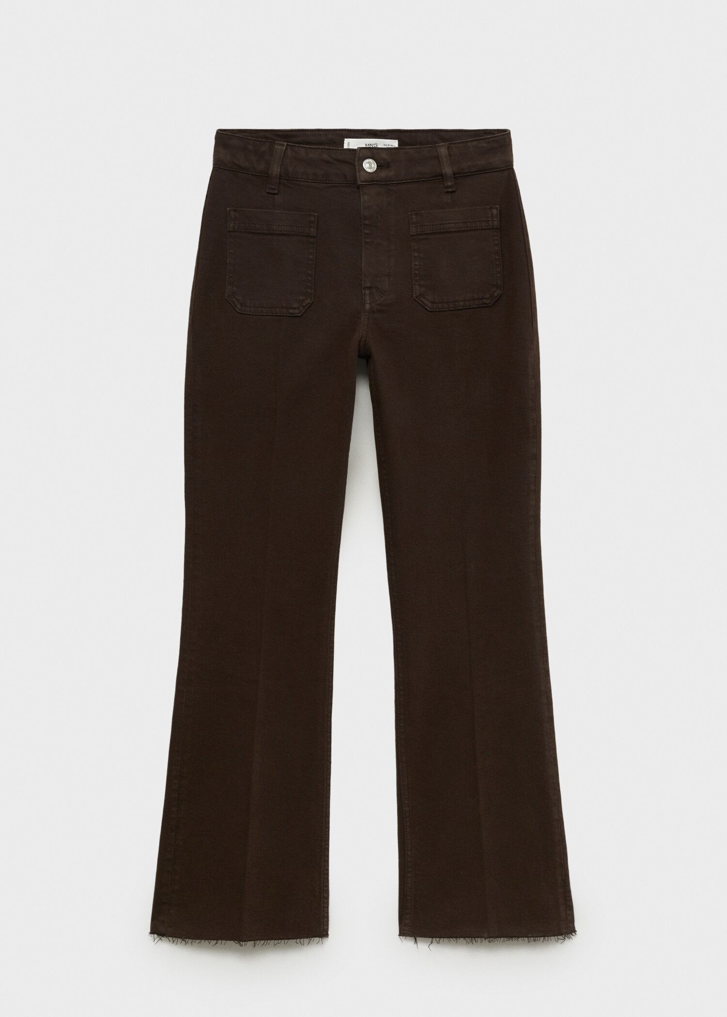 Jeans flare crop bolsillos - Artículo sin modelo