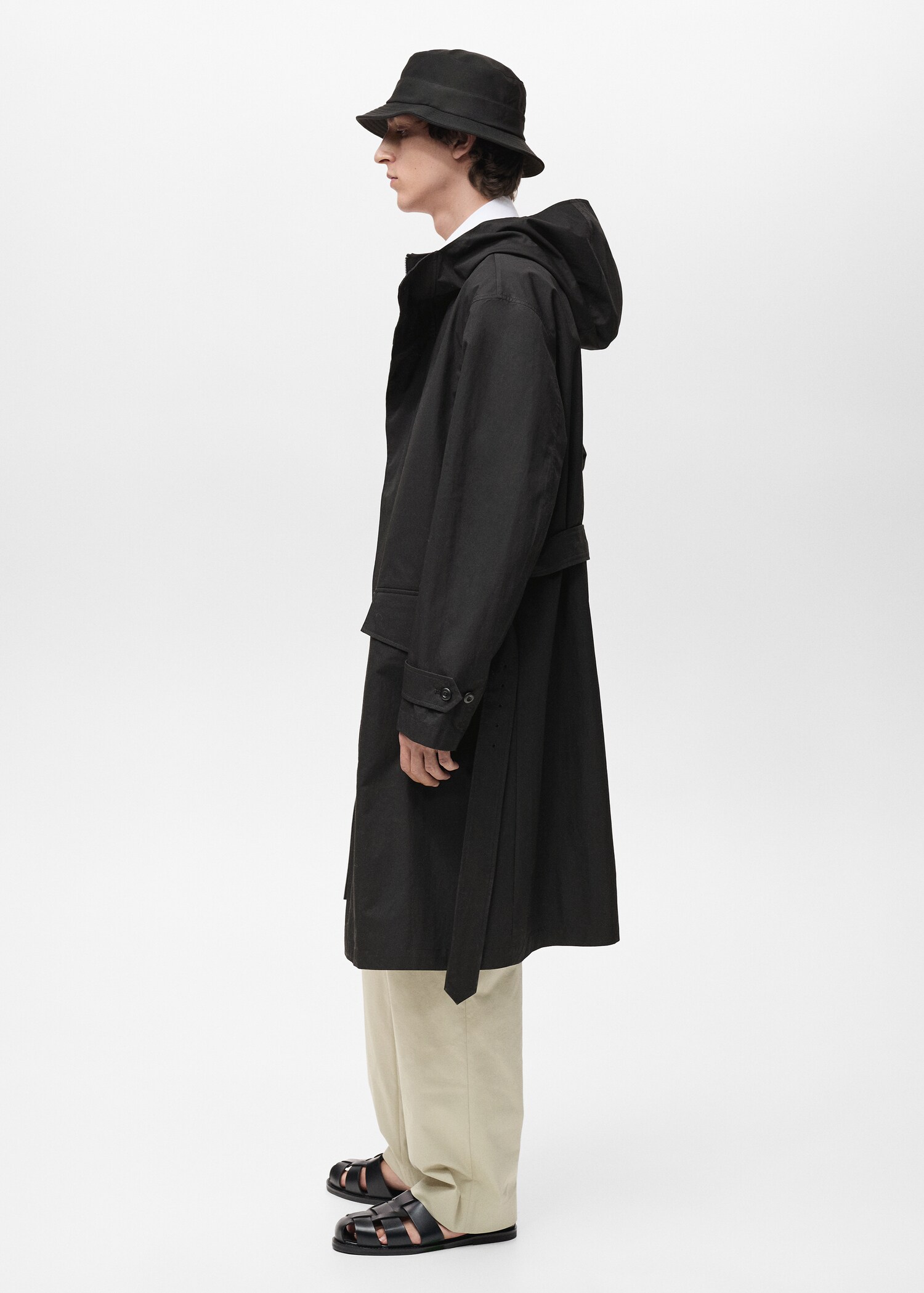 Trenchcoat met capuchon en ceintuur - Detail van het artikel 2