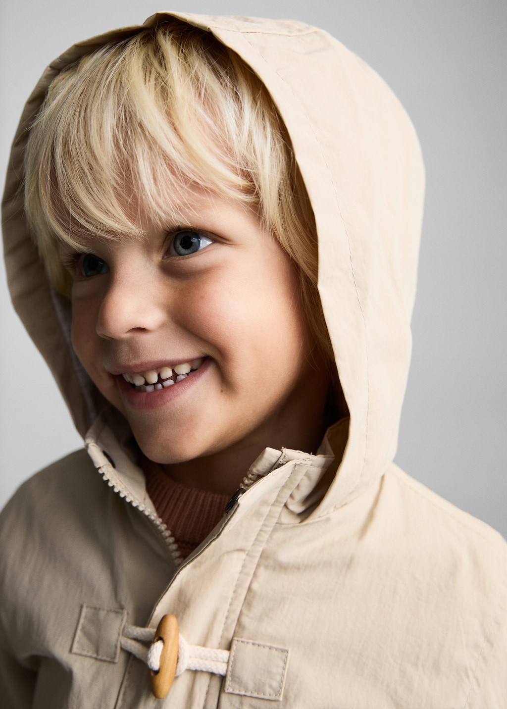 Duffle coat style anorak - Kids | MANGO Canada