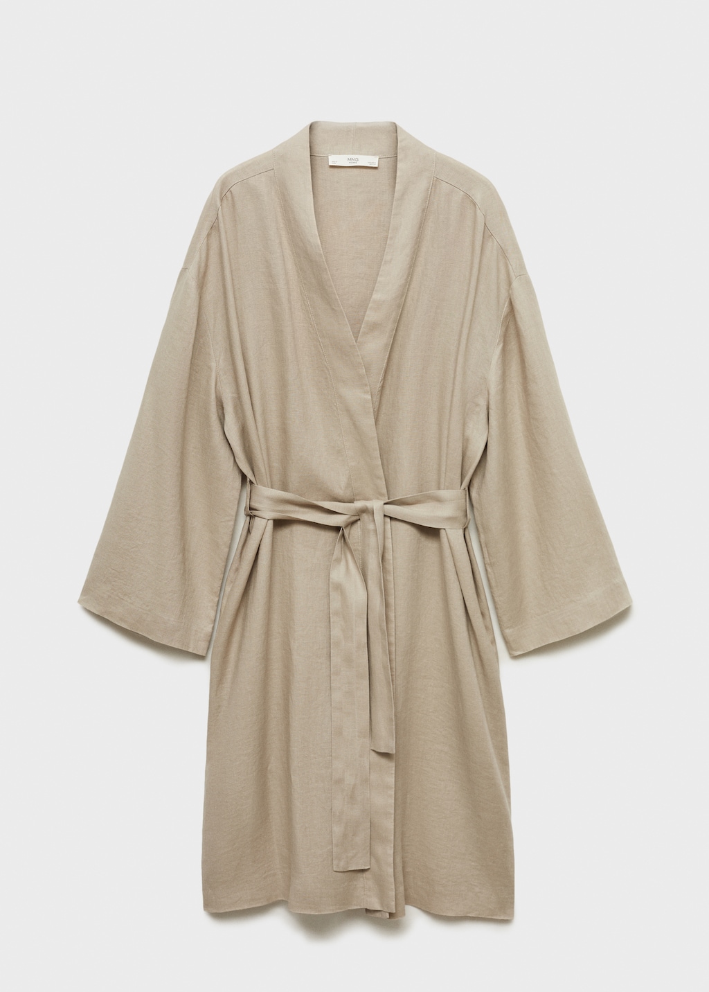 Mango - Linen home robe | Plush
