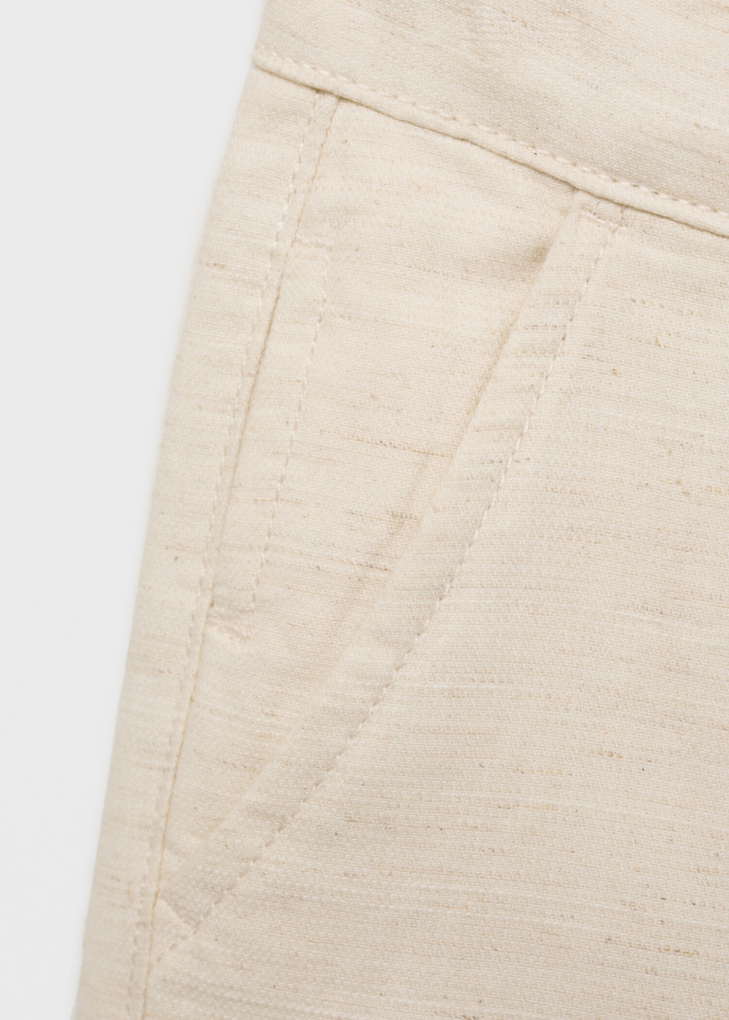 Linen chino Bermuda shorts - Details of the article 0