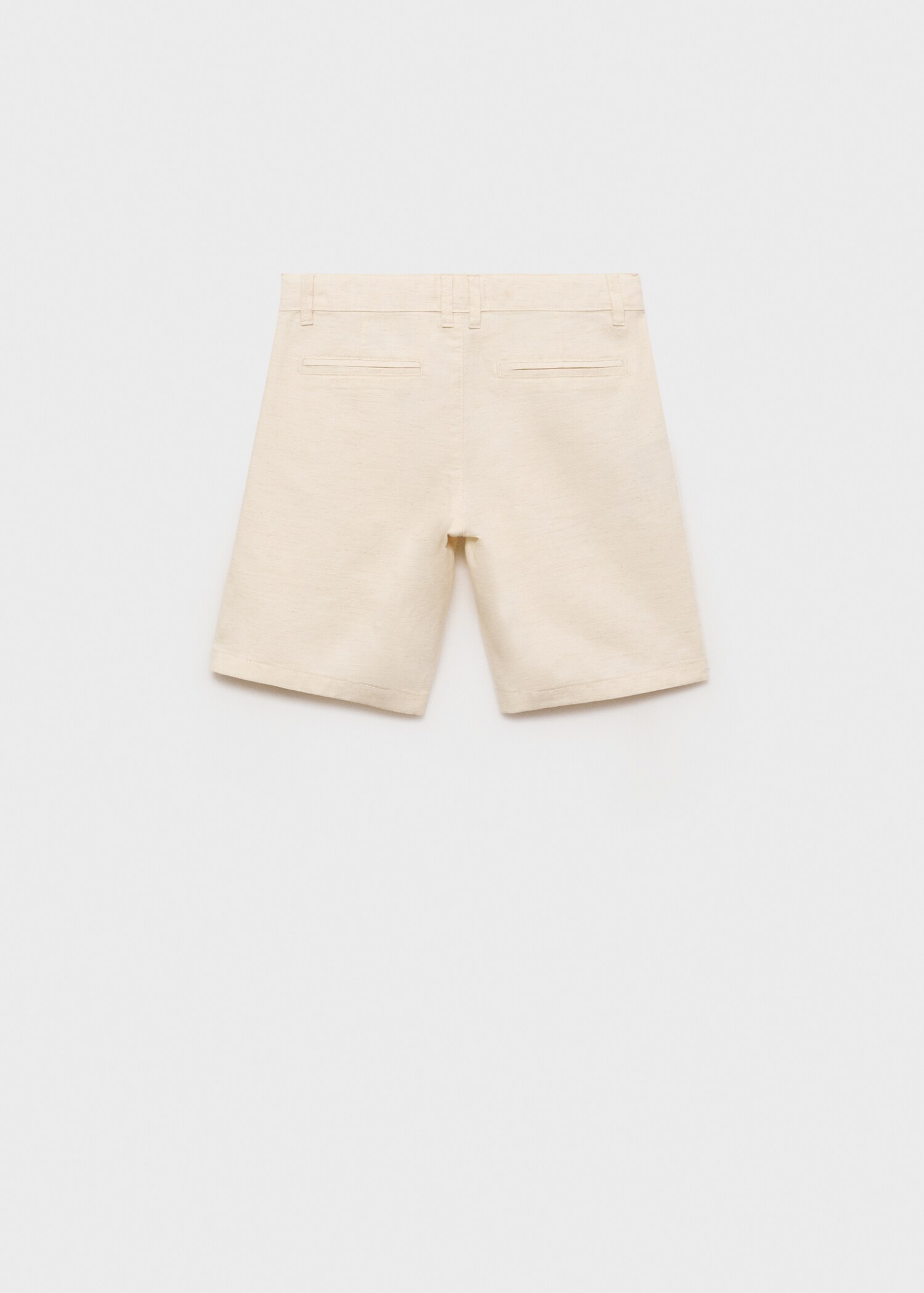 Linen chino Bermuda shorts - Reverse of the article