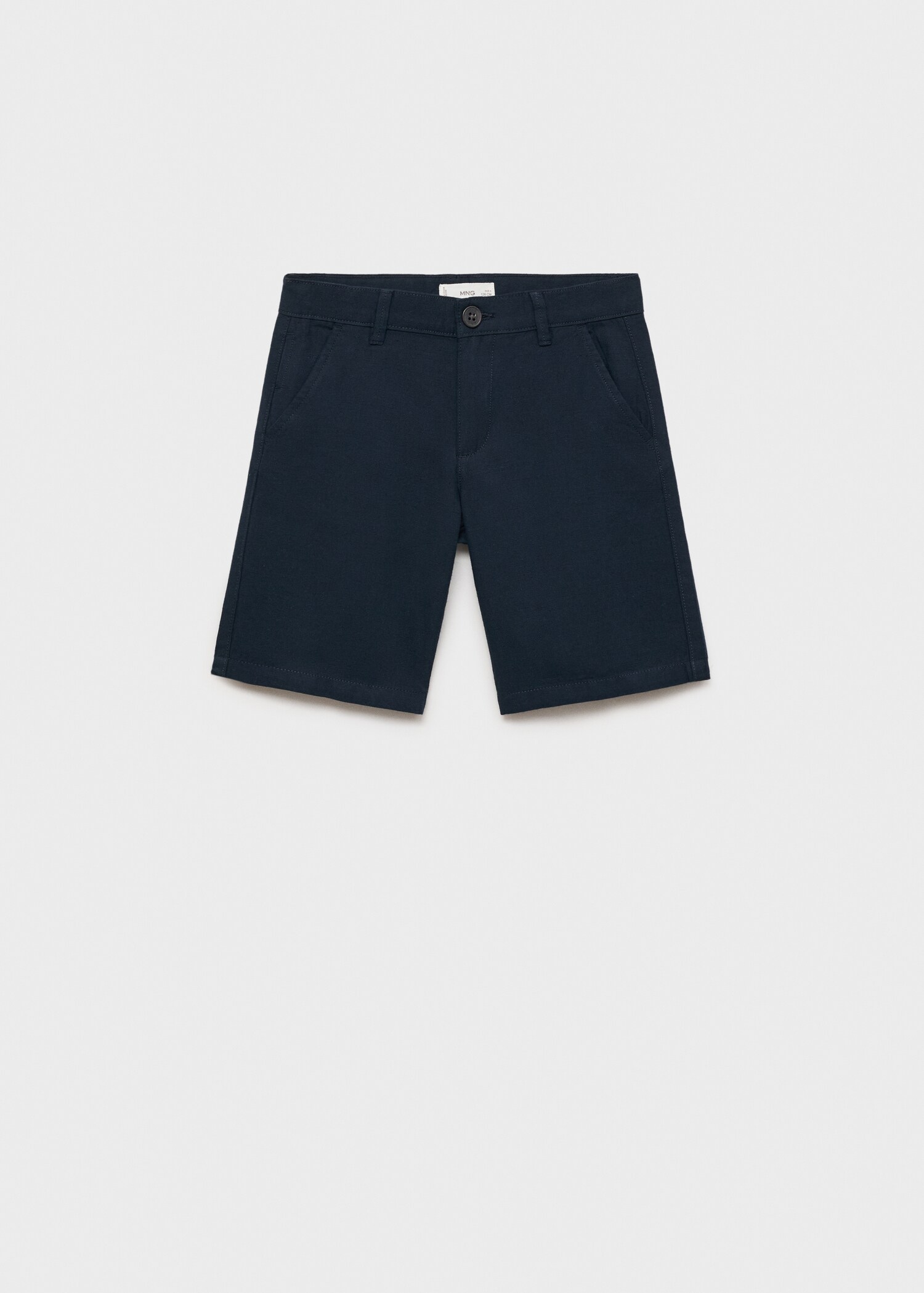 Linen chino Bermuda shorts - Article without model