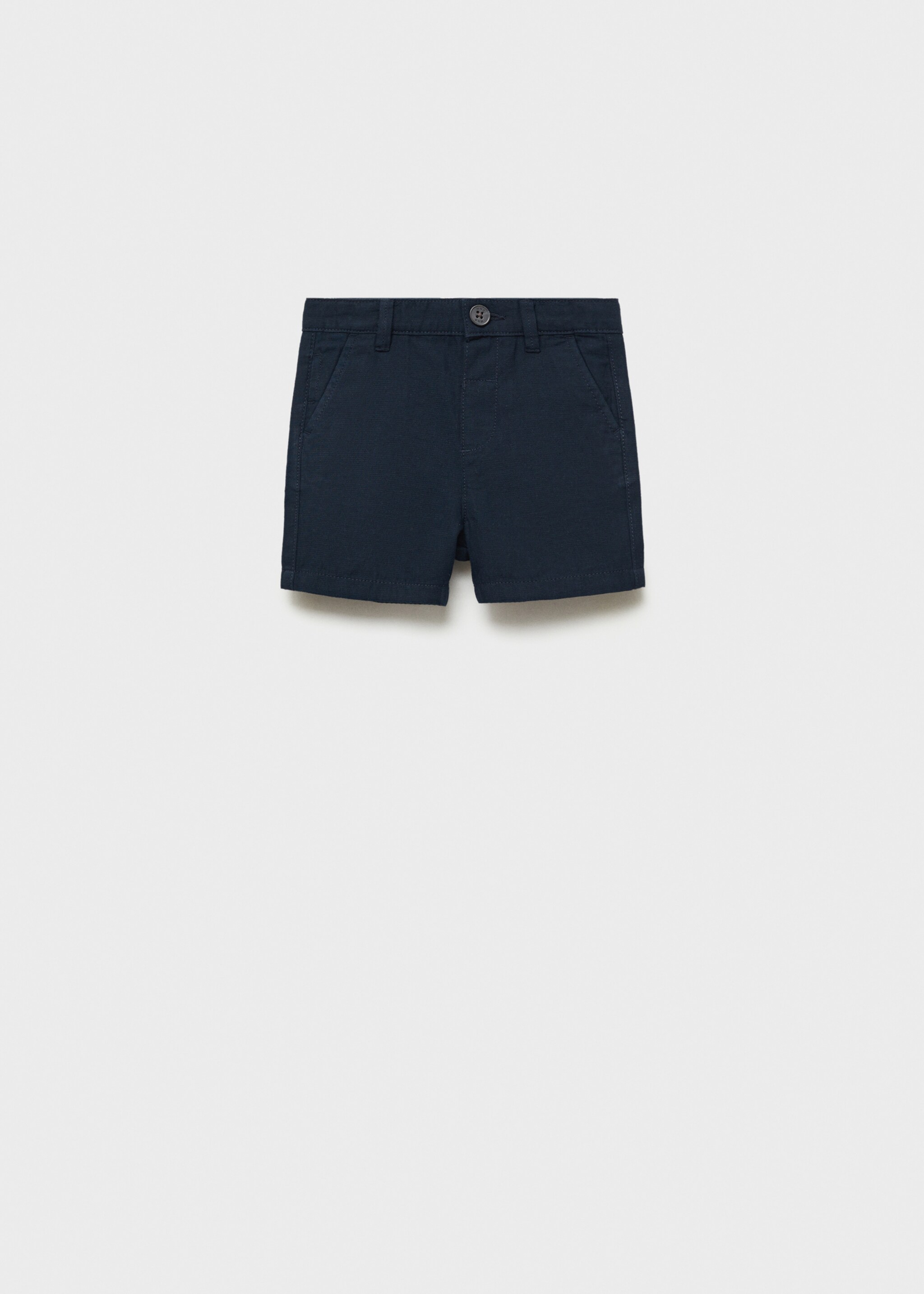 Linen-cotton blend Bermuda short - Article without model