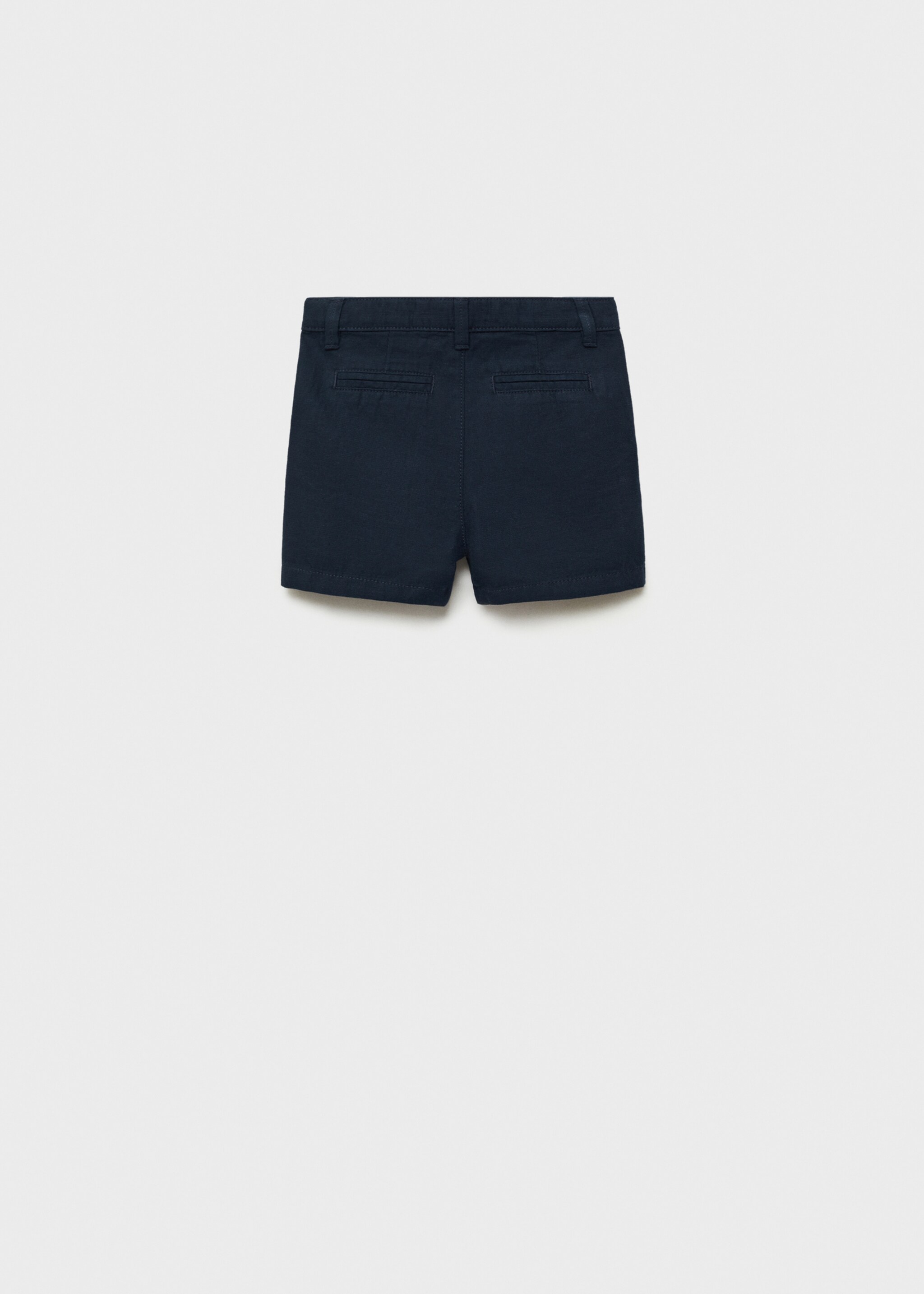 Linen-cotton blend Bermuda short - Reverse of the article