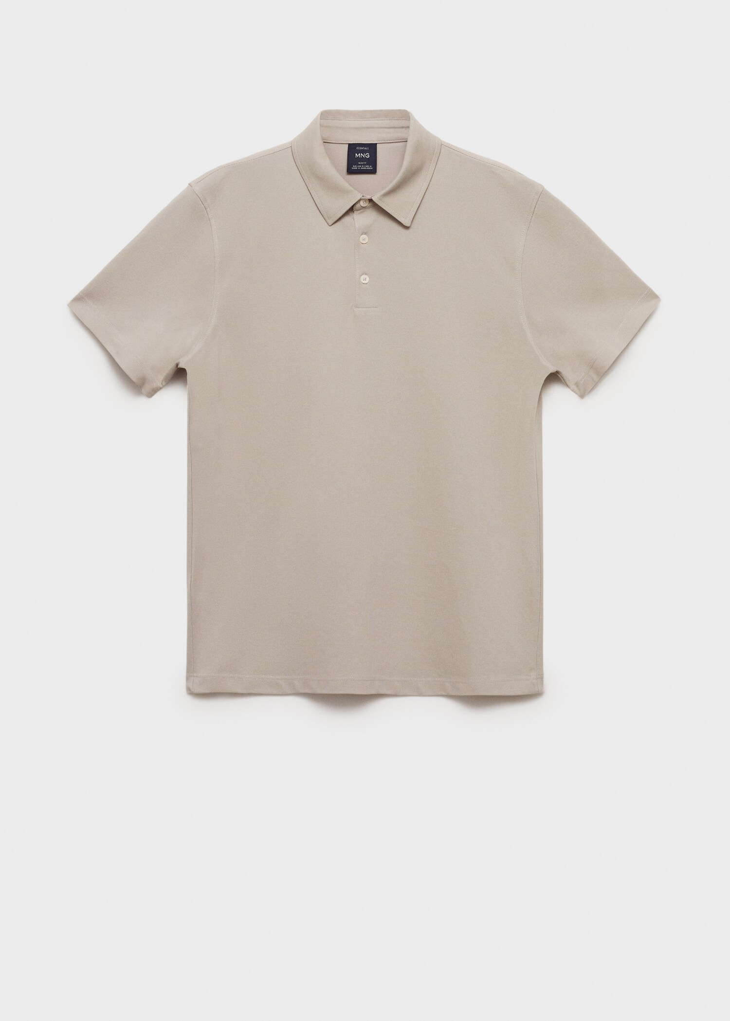 Slim-fit cotton-piqué polo shirt - Article without model