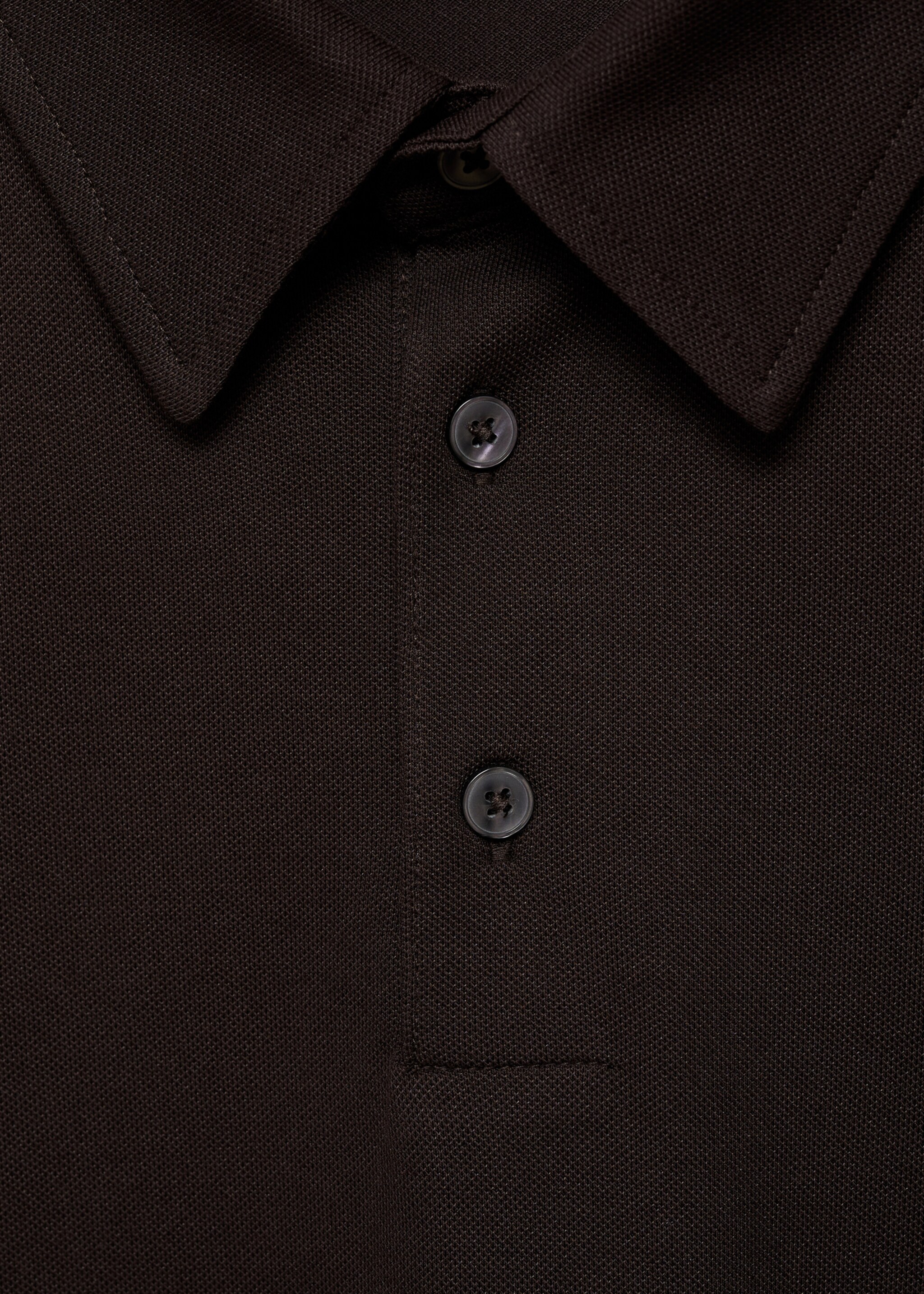 Slim-fit cotton-piqué polo shirt - Details of the article 8
