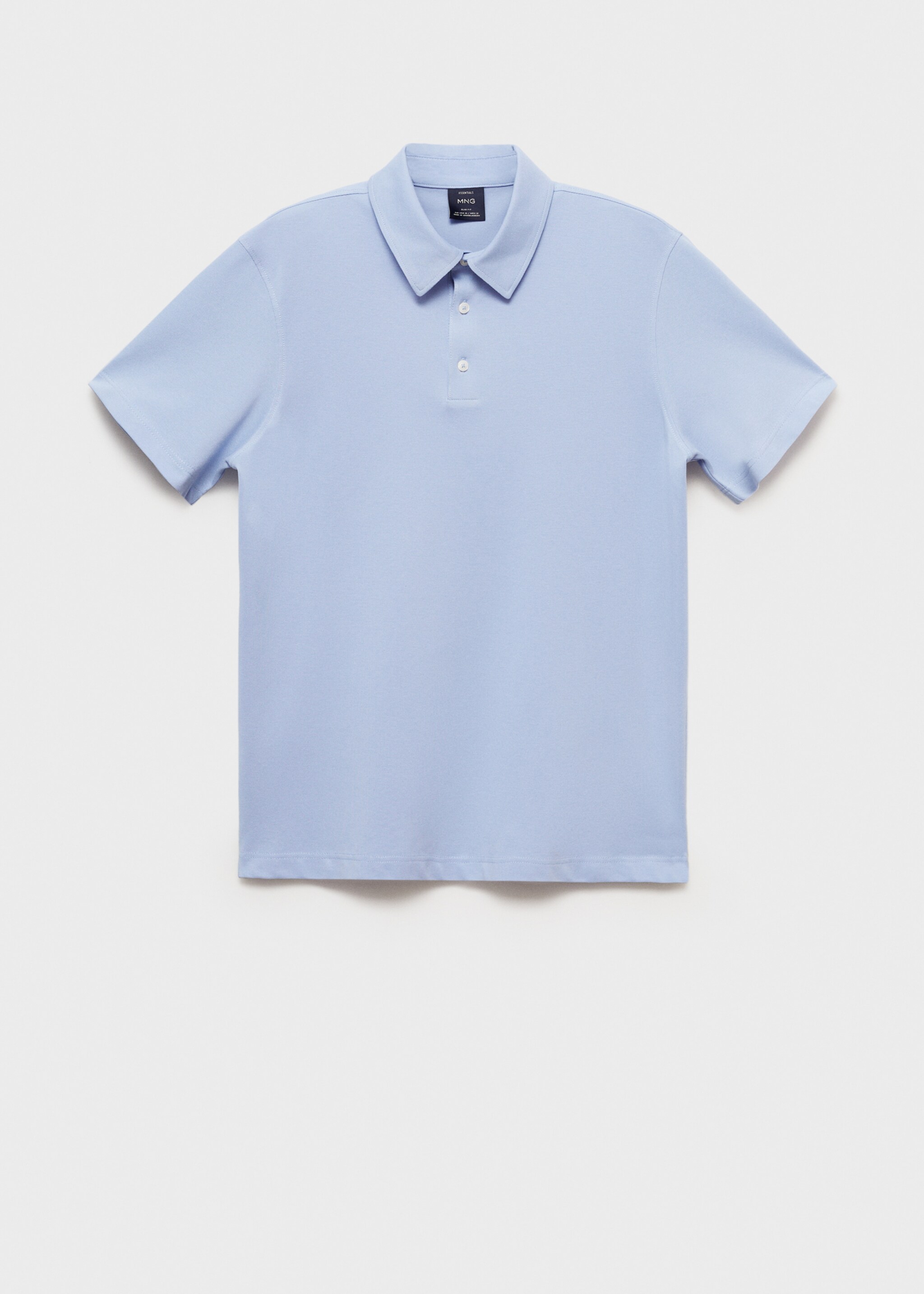 Slim-fit cotton-piqué polo shirt - Article without model