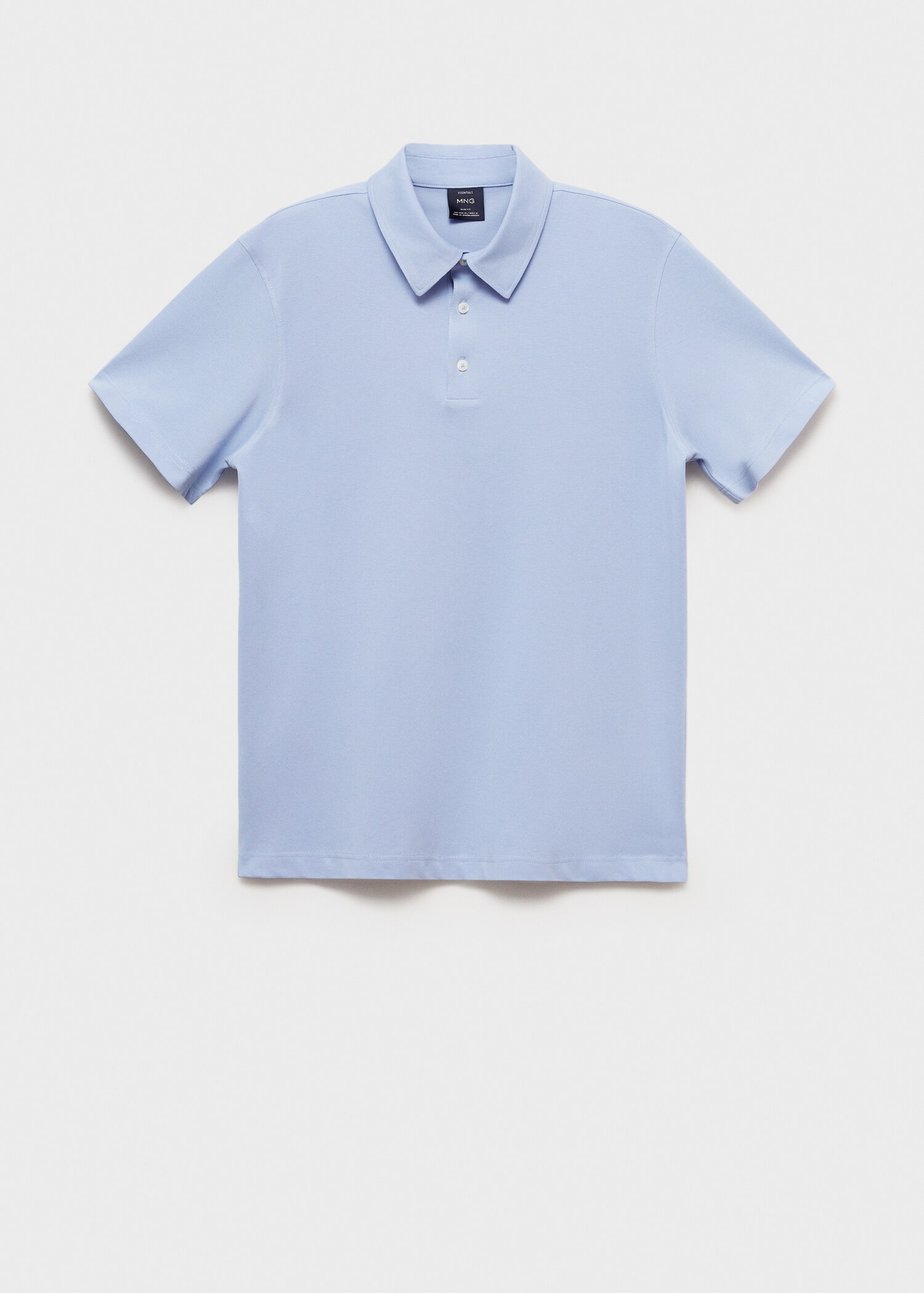 Slim-fit cotton-piqué polo shirt - Article without model