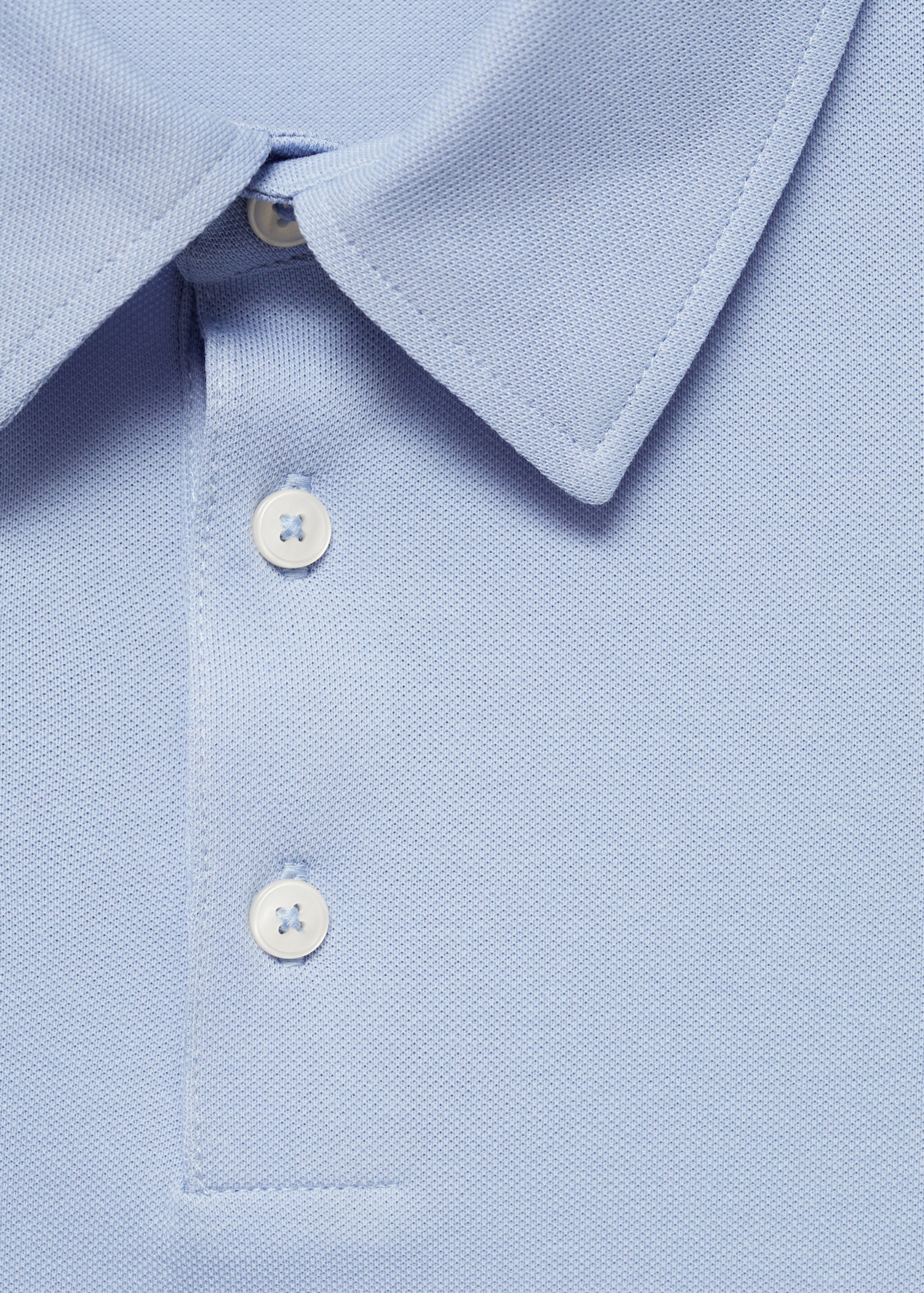 Slim-fit cotton-piqué polo shirt - Details of the article 8