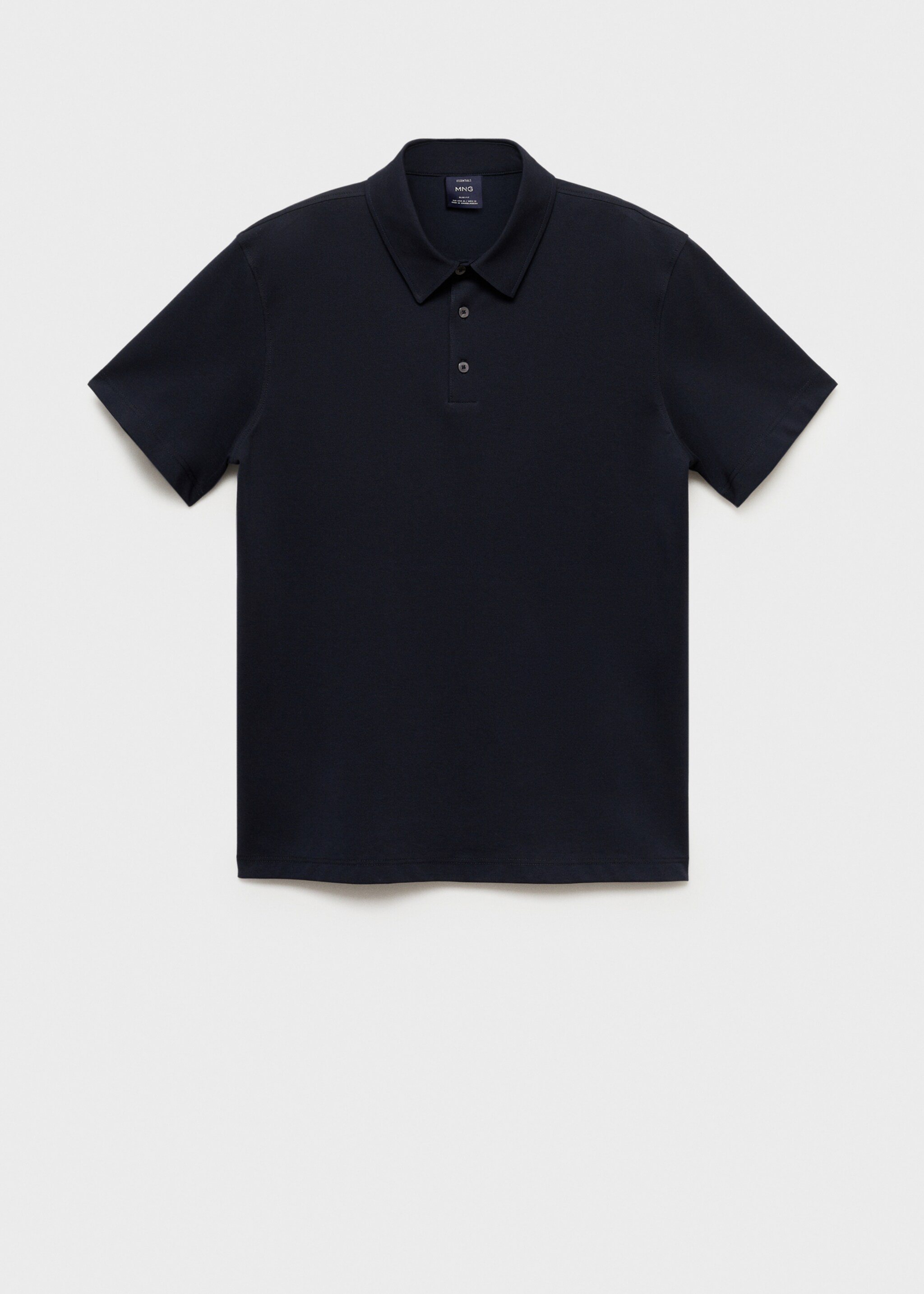 Поло slim fit из хлопка пике - Изделие без модели