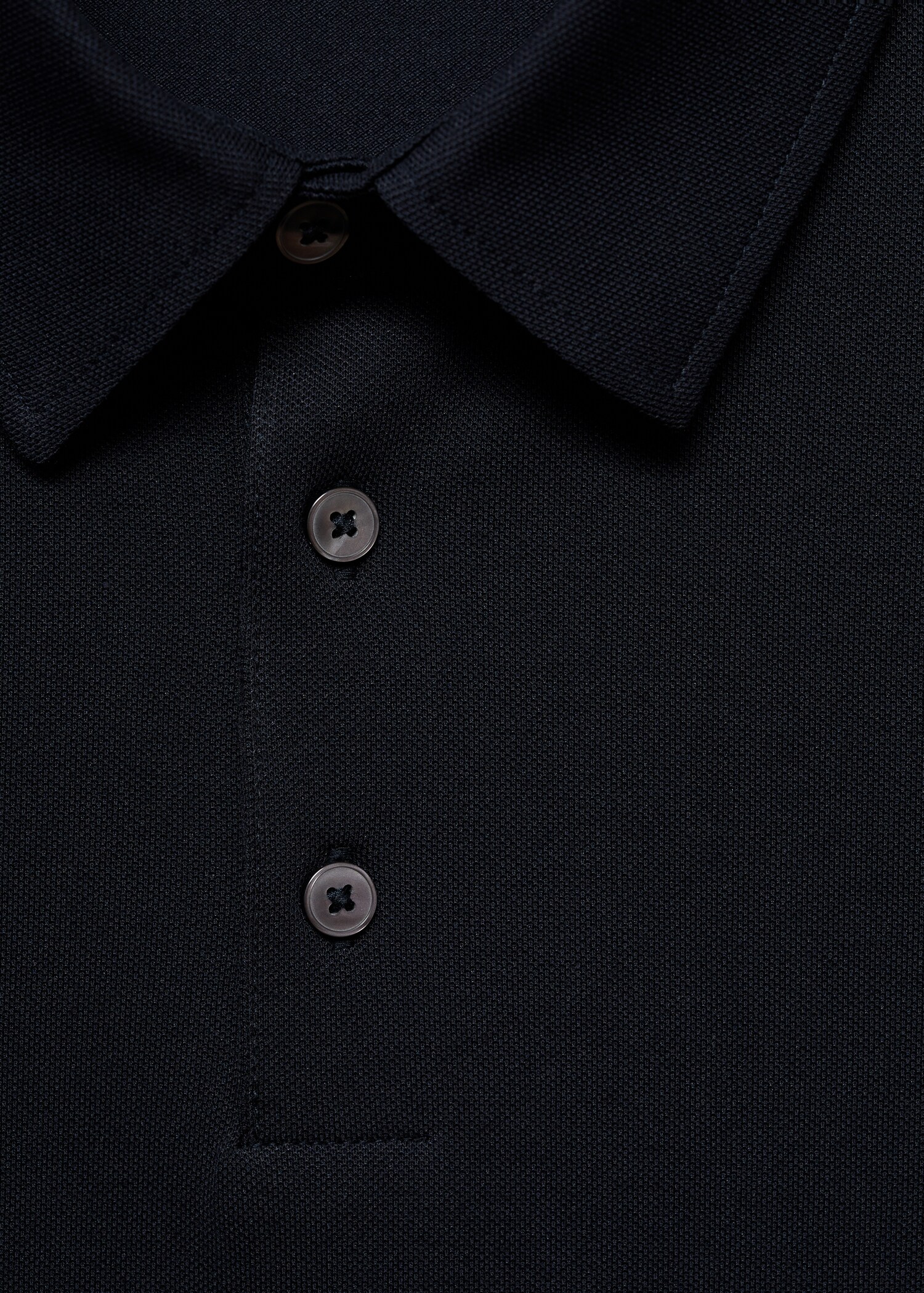 Slim-fit cotton-piqué polo shirt - Details of the article 8