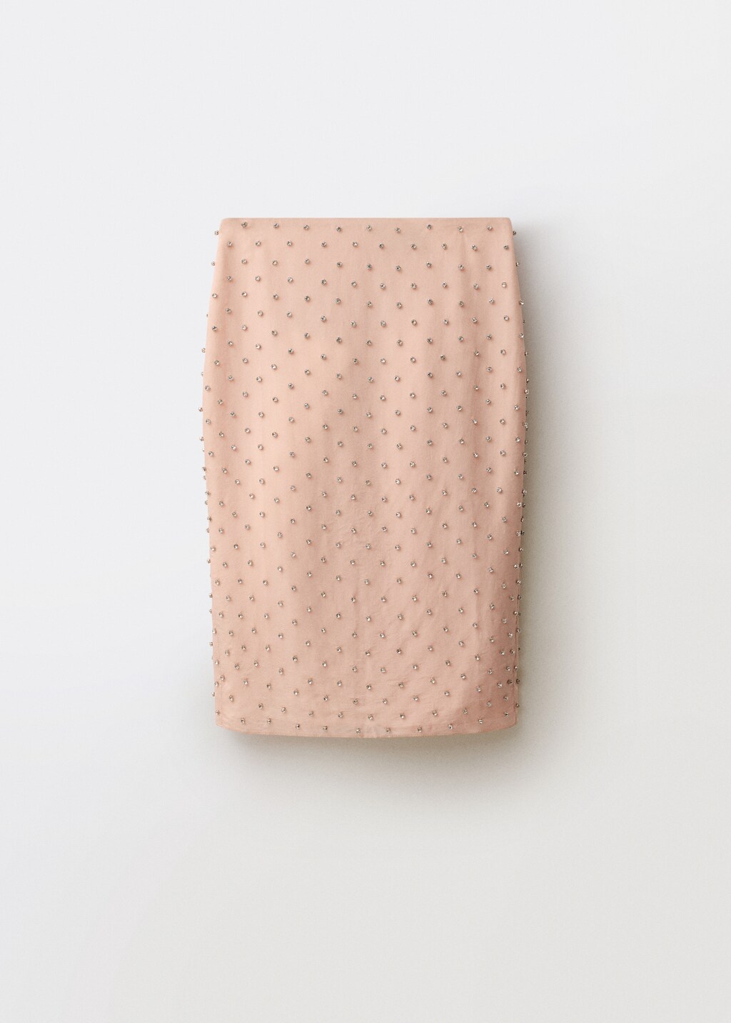 Midi skirt with crystal appliqus - image 4