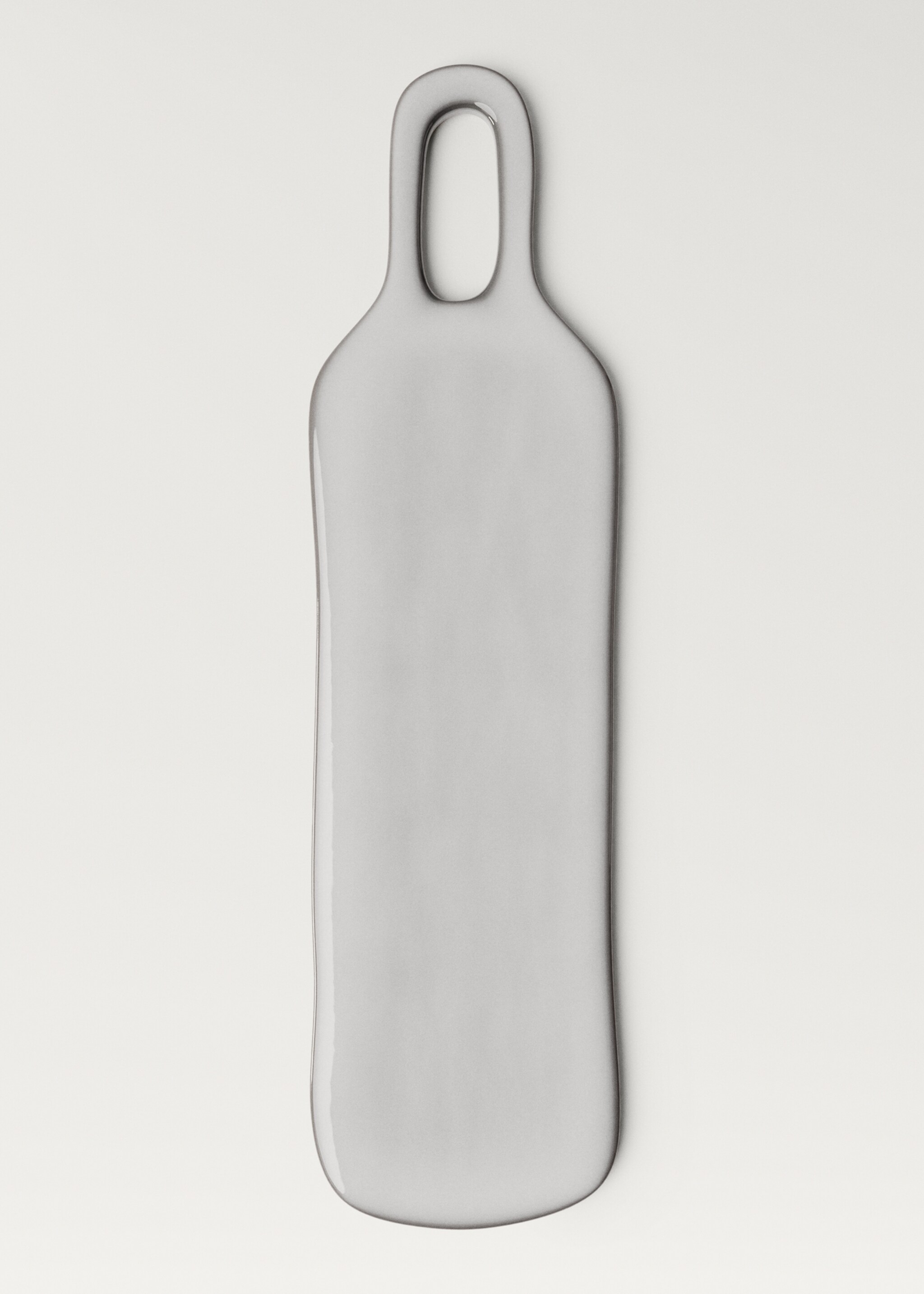 Rectangular stoneware table with contrast edge - Article without model