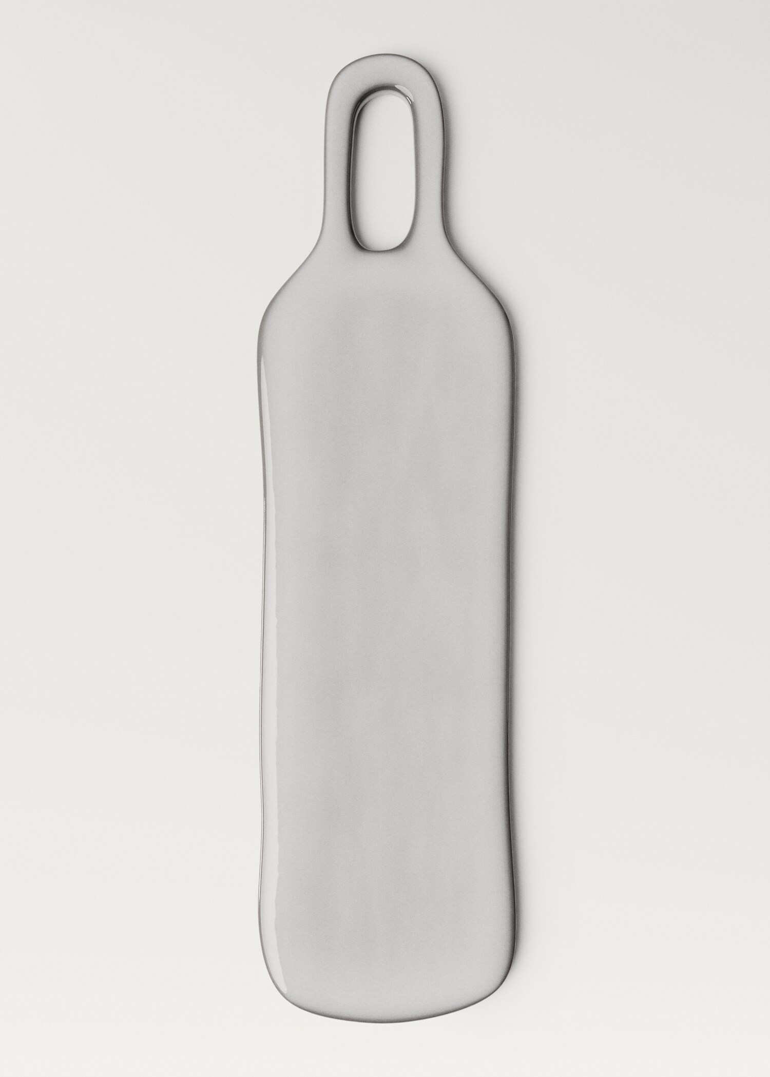 Platou dreptunghiular din ceramică cu margine contrastantă - Articol fără model
