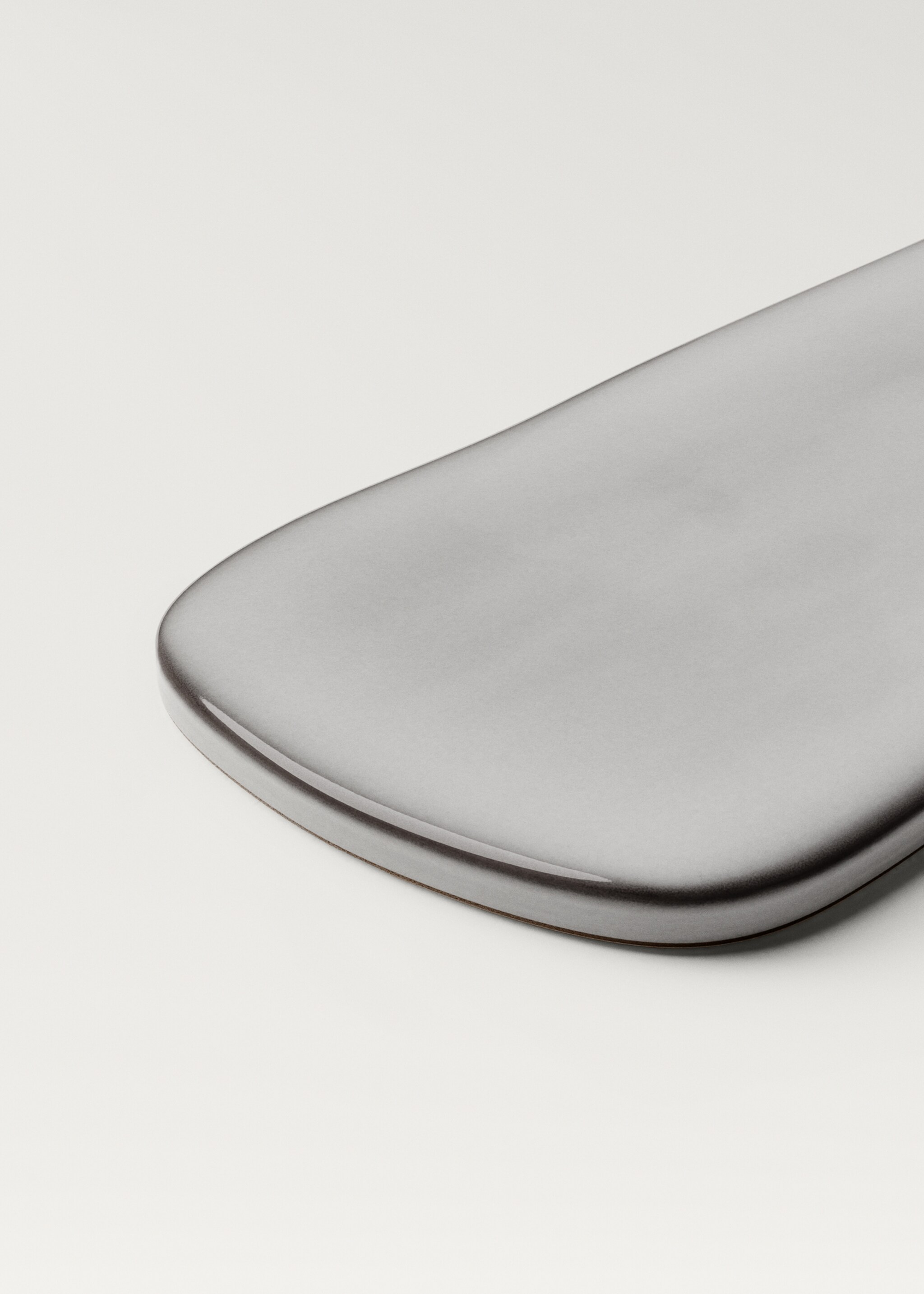 Rectangular stoneware table with contrast edge - Details of the article 3