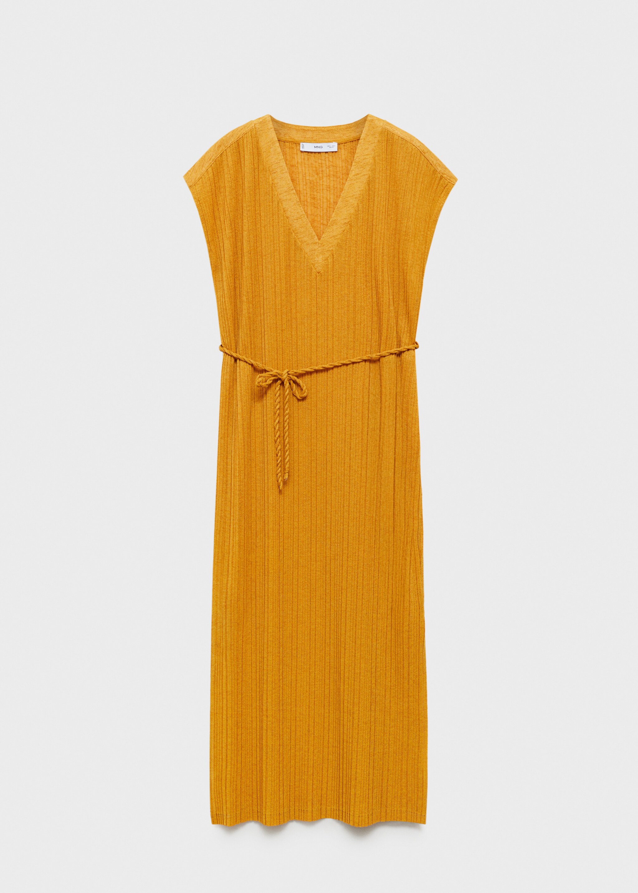 Belt pleated dress - Article without model