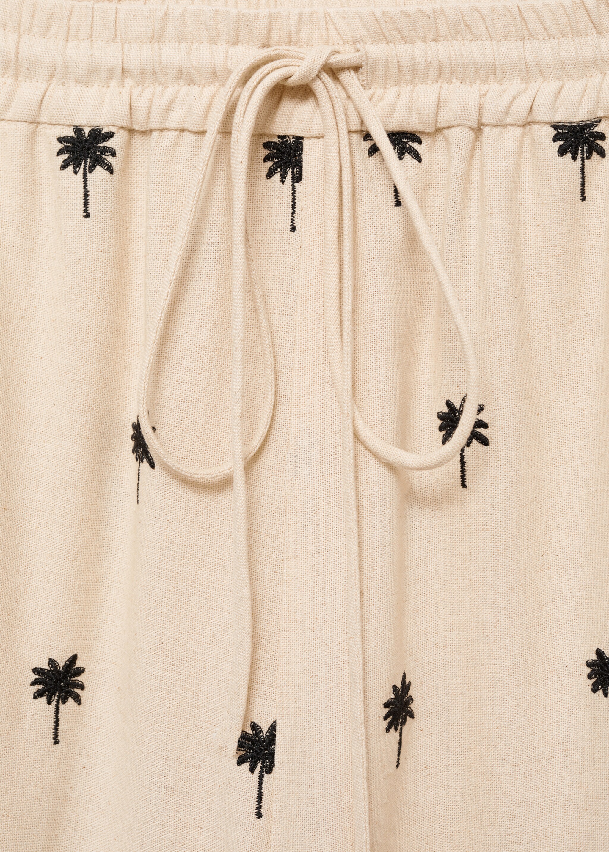 Embroidered straight-fit trousers - Details of the article 8