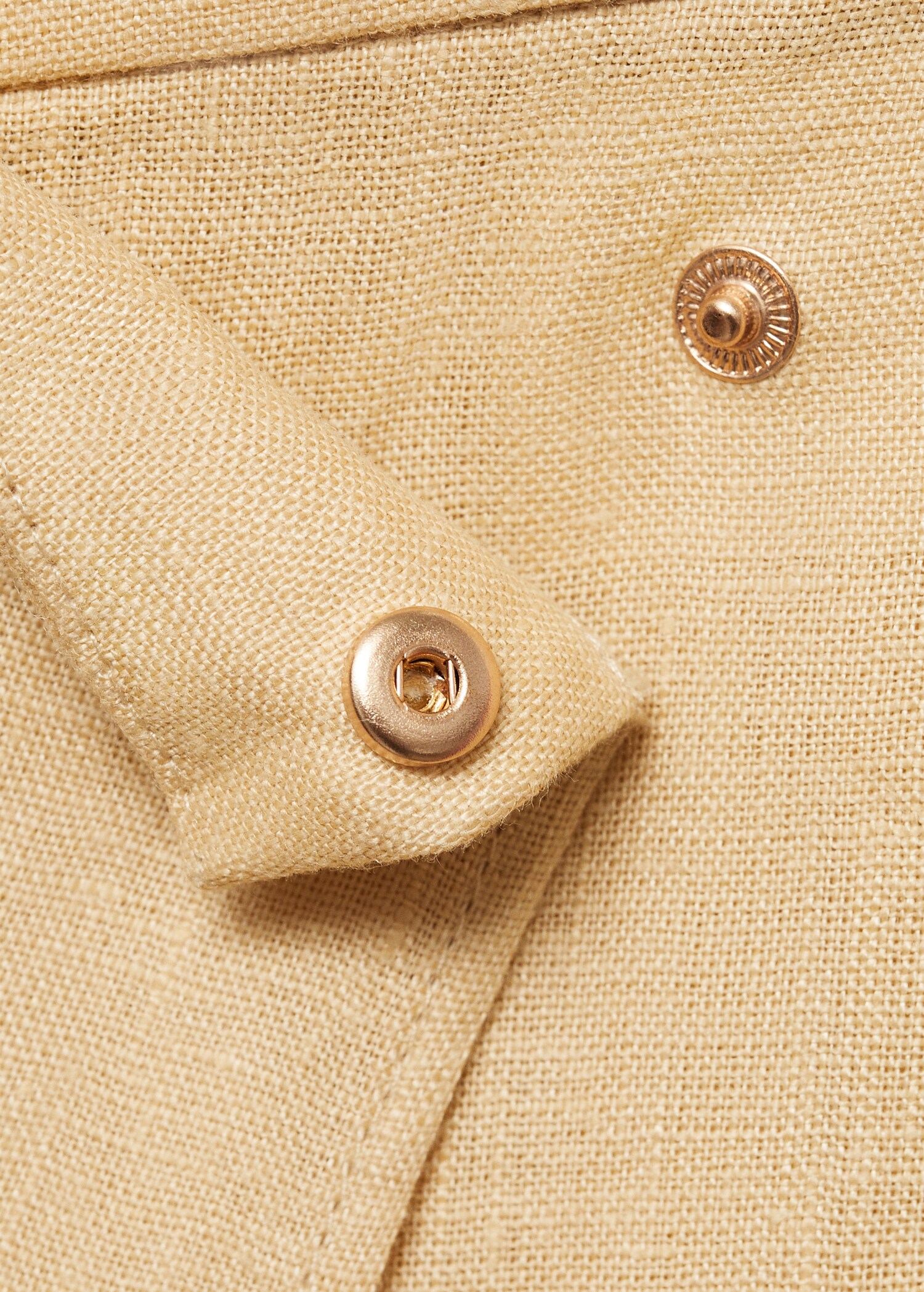 Linen crossover pants - Details of the article 8