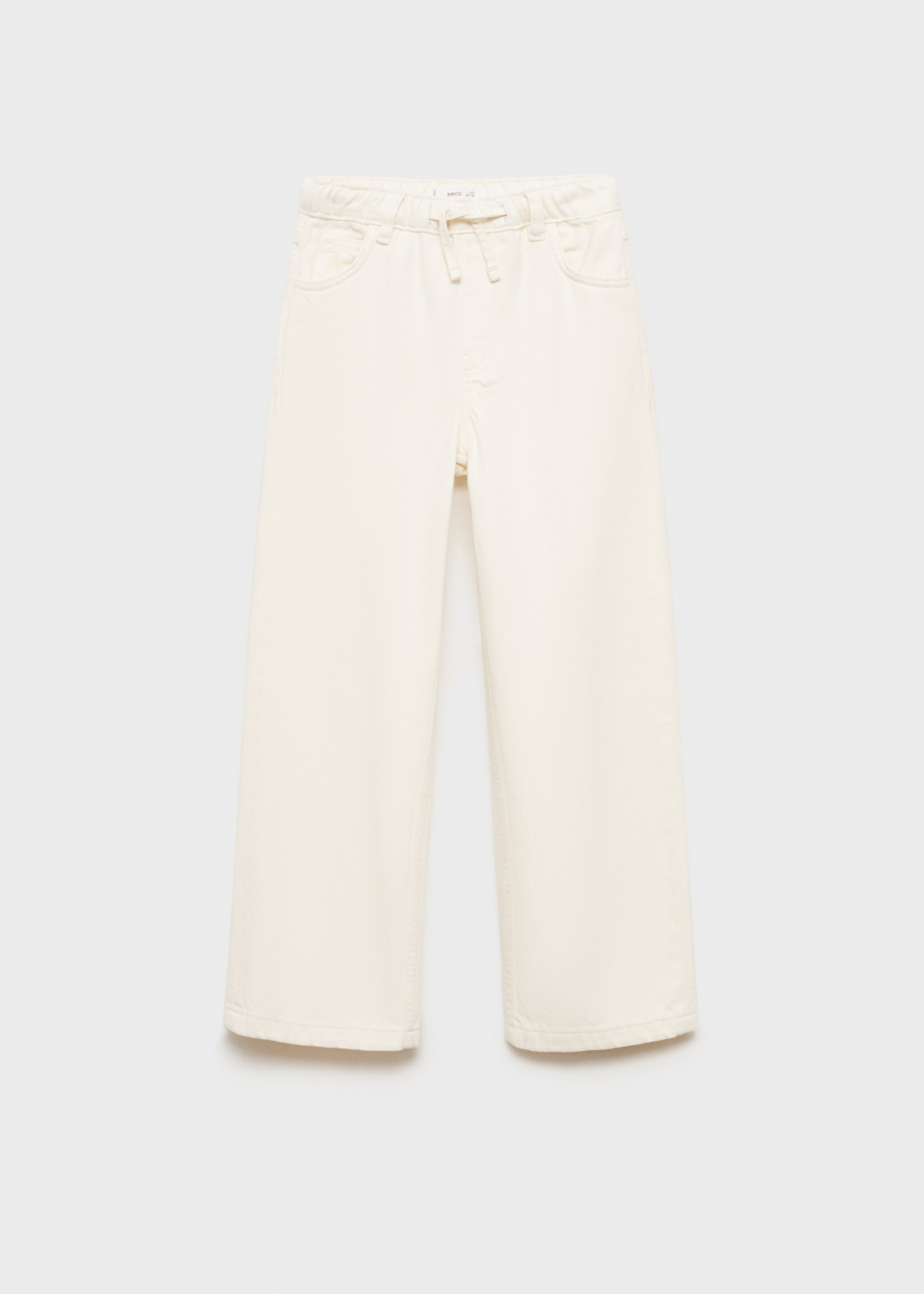 Wideleg jeans with adjustable drawstring - Article without model