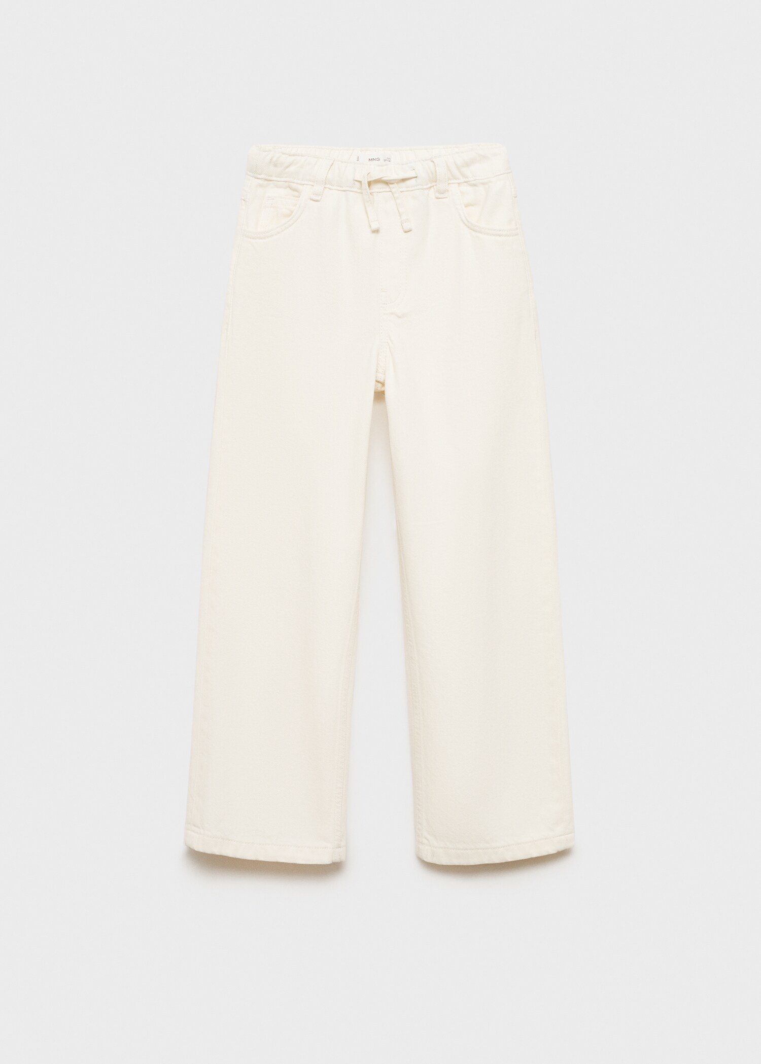 Wideleg jeans with adjustable drawstring - Article without model