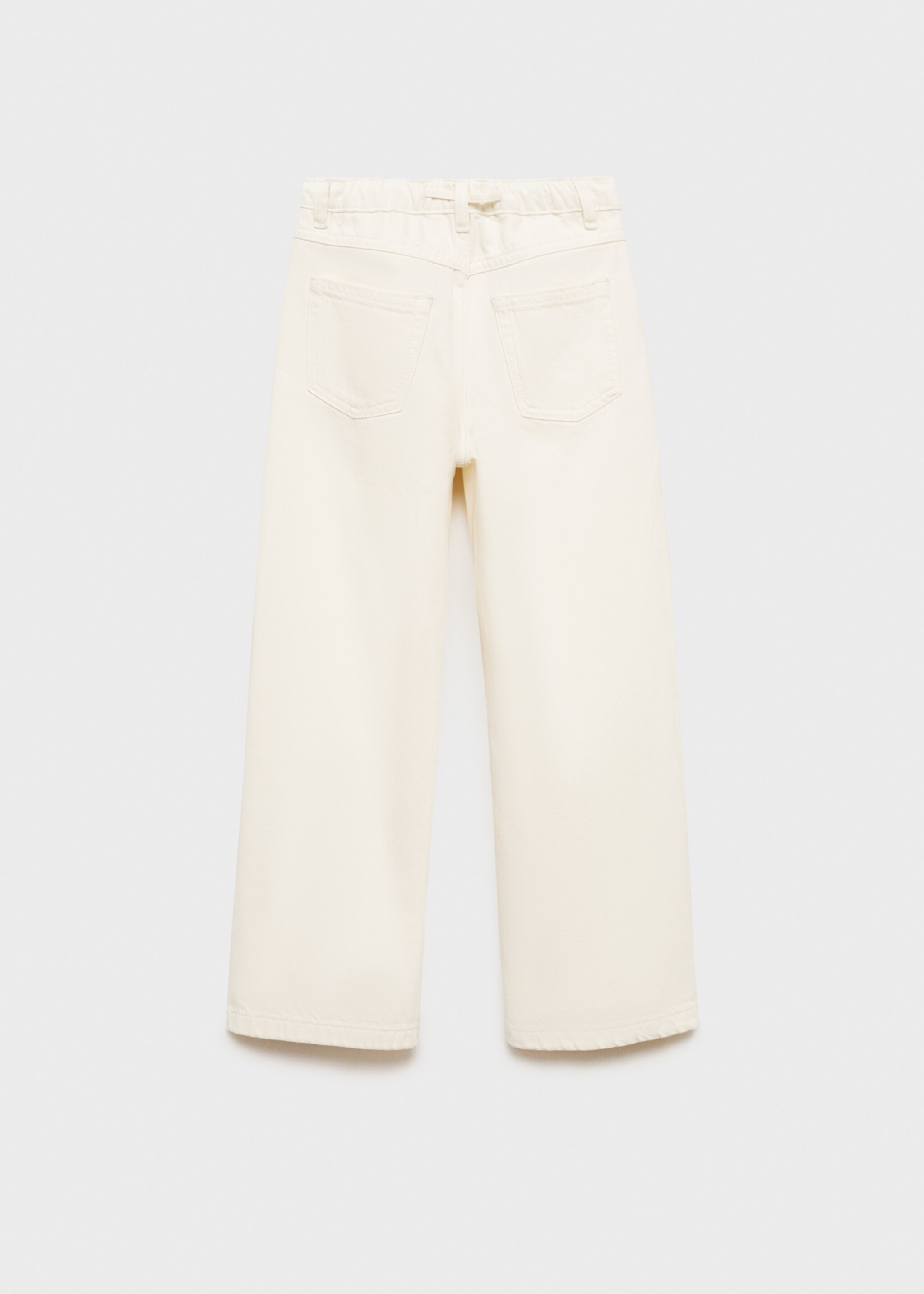 Wideleg jeans with adjustable drawstring - Reverse of the article