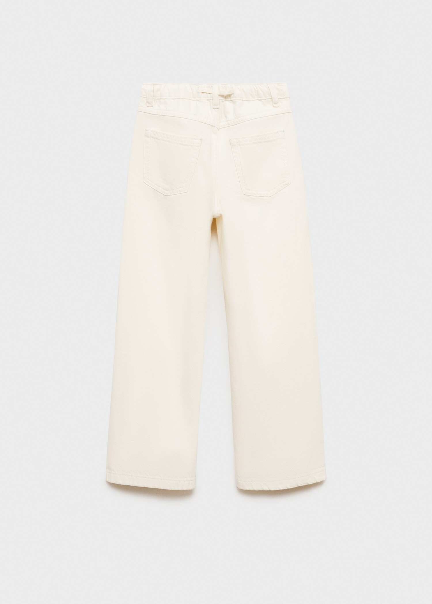Wideleg jeans with adjustable drawstring - Reverse of the article