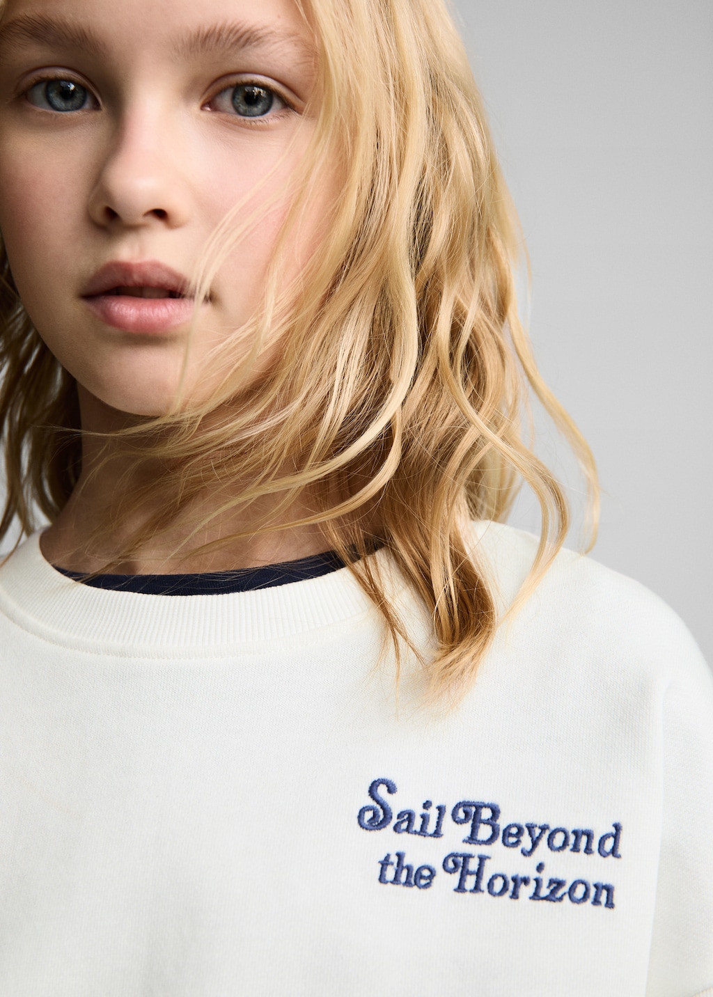 Message cotton sweatshirt