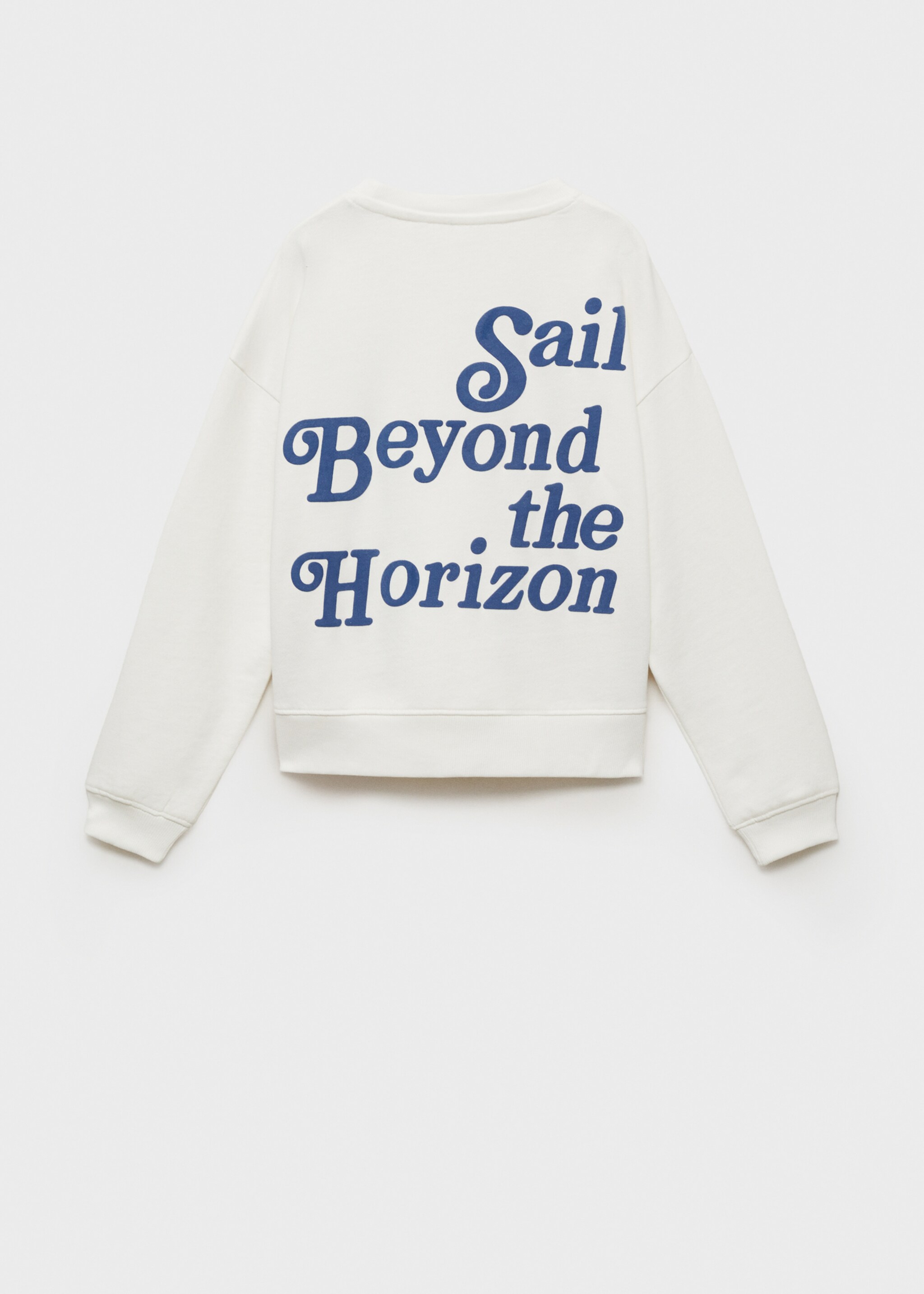 Sweater coton message - Verso de l’article